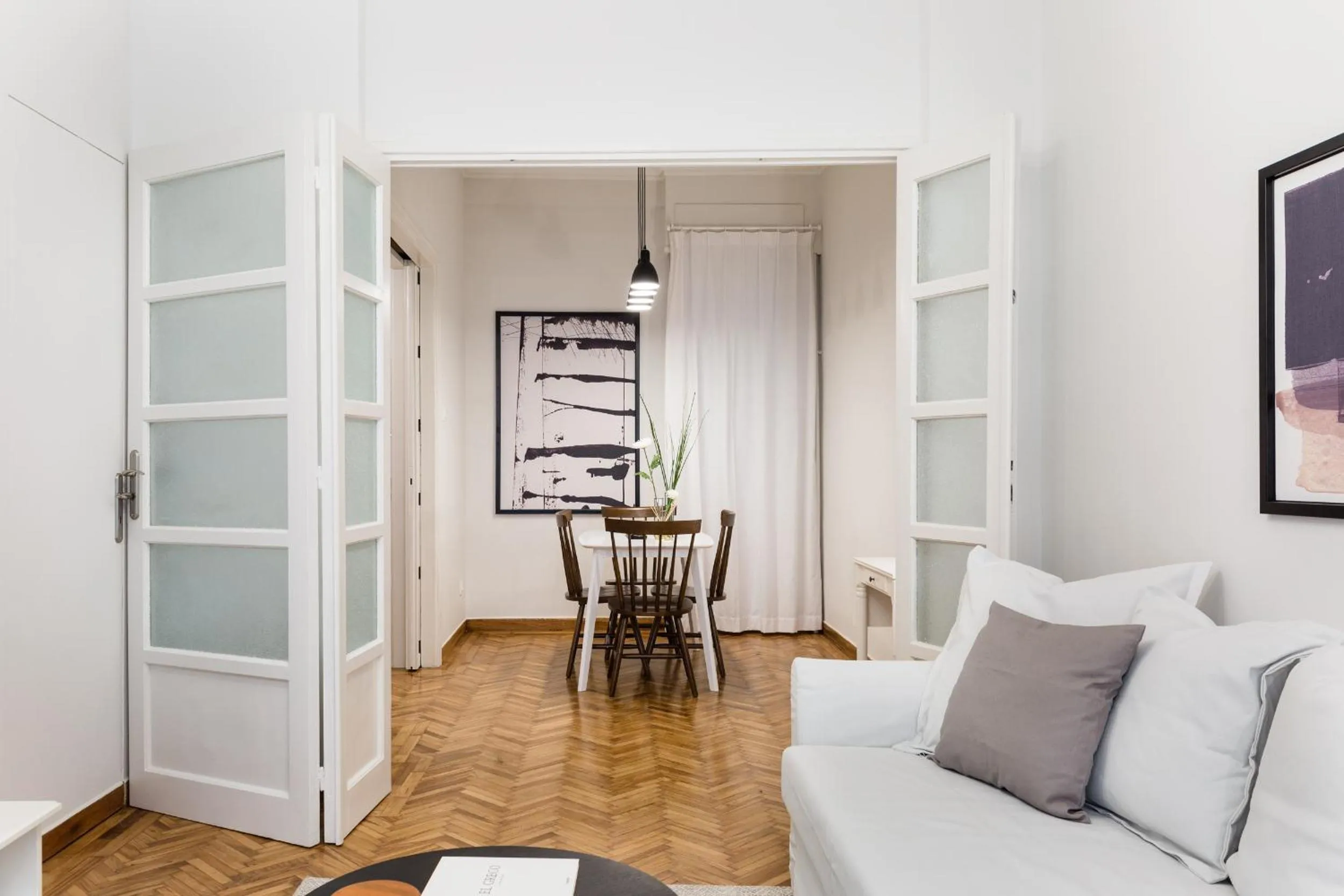 Living room in Classy & Charming 1BD Apartment in Kolonaki by UPSTREET