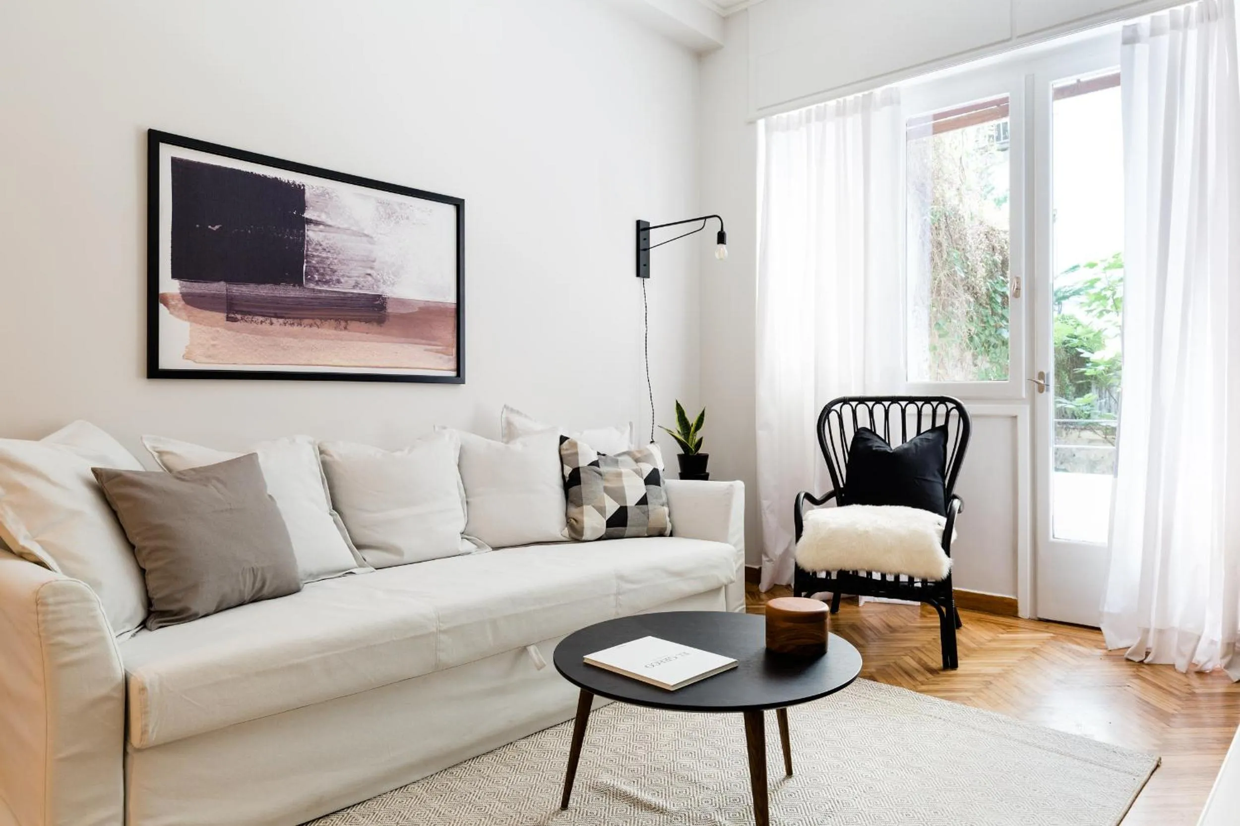 Living room in Classy & Charming 1BD Apartment in Kolonaki by UPSTREET