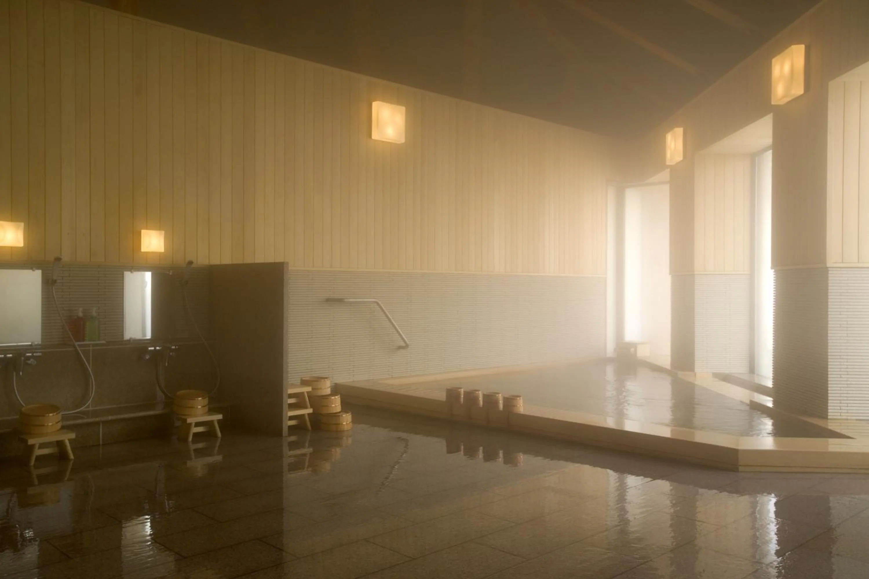 Hot Spring Bath in TOYOTA Shirakawa-Go Eco-Institute