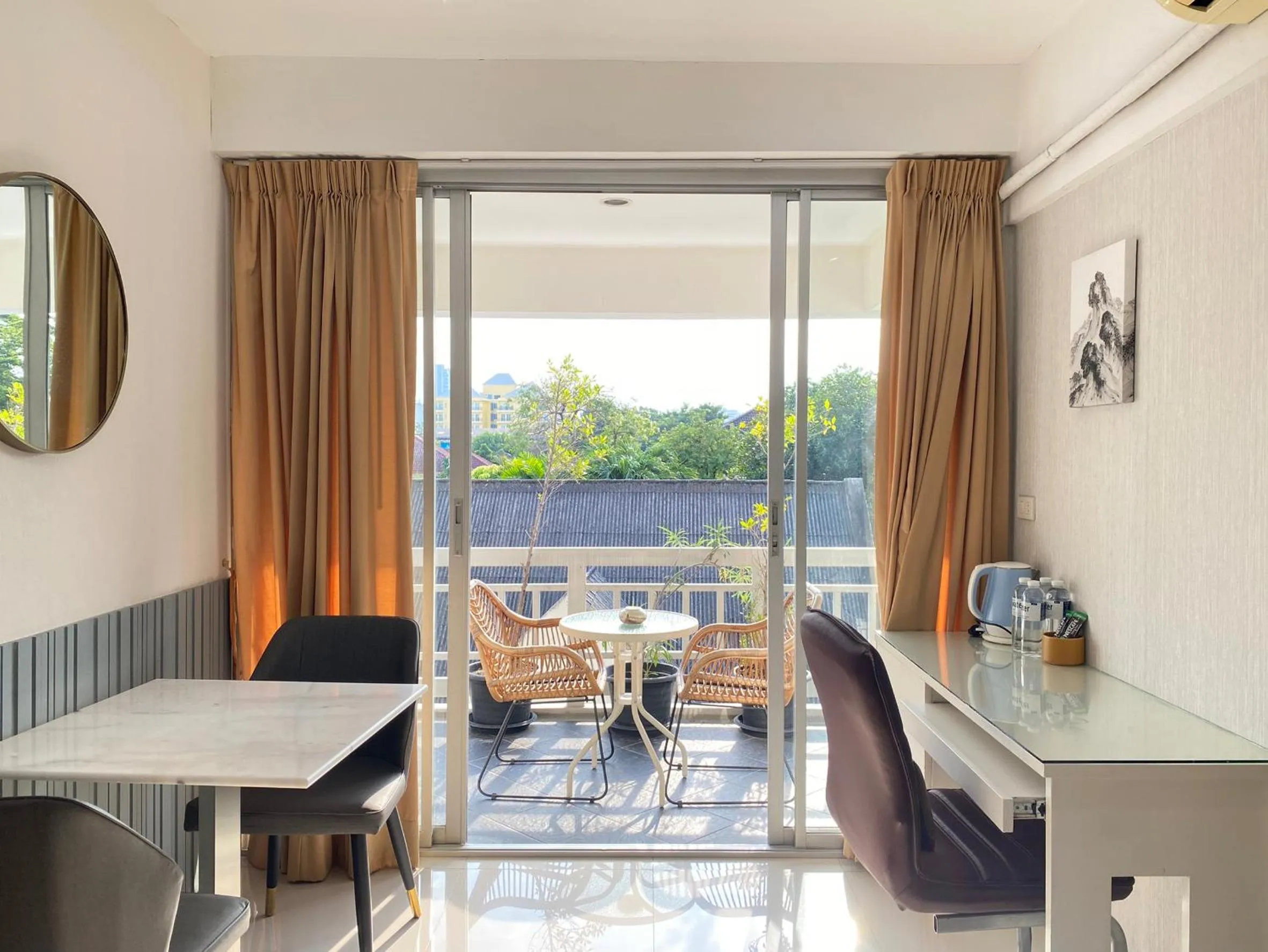 Living room in Baan Sabai Rama IV Apartment