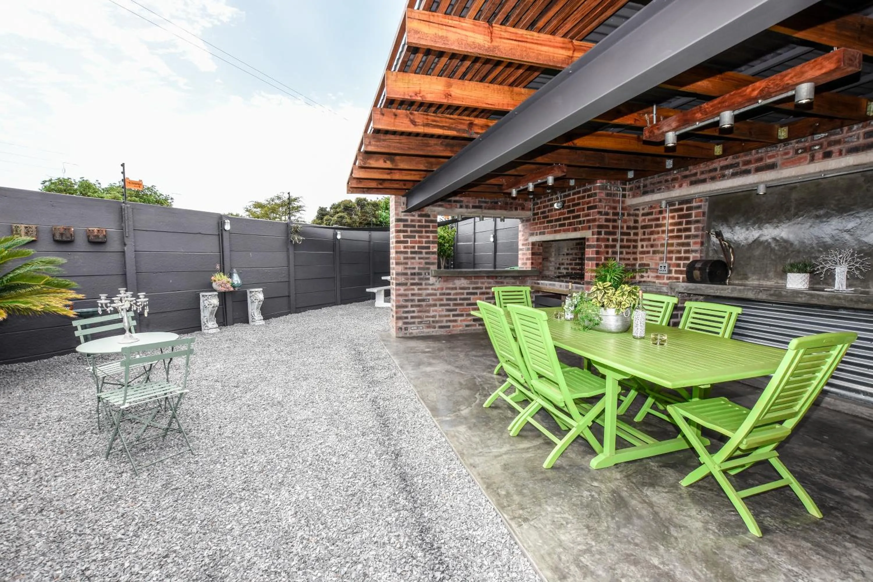 Garden in OnQ Accommodation