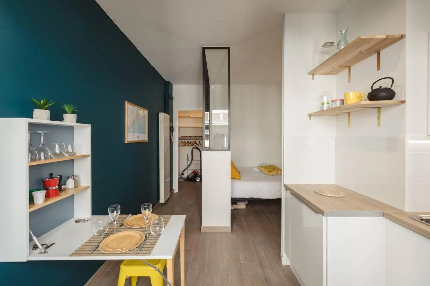 Kitchen or kitchenette in Nicelidays - Le Berlioz - city central - 7min from beaches
