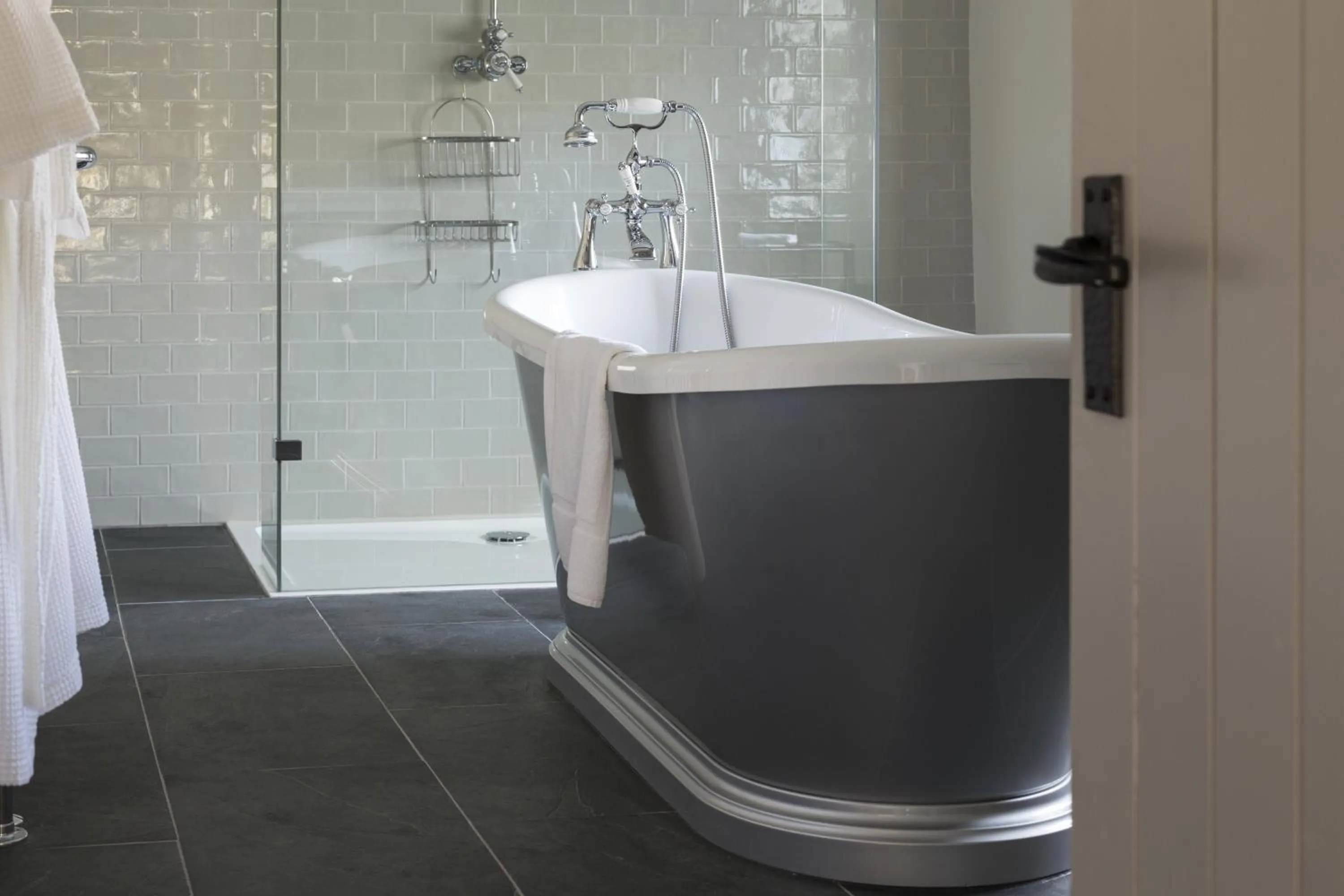 Bathroom in Tudor Farmhouse Hotel