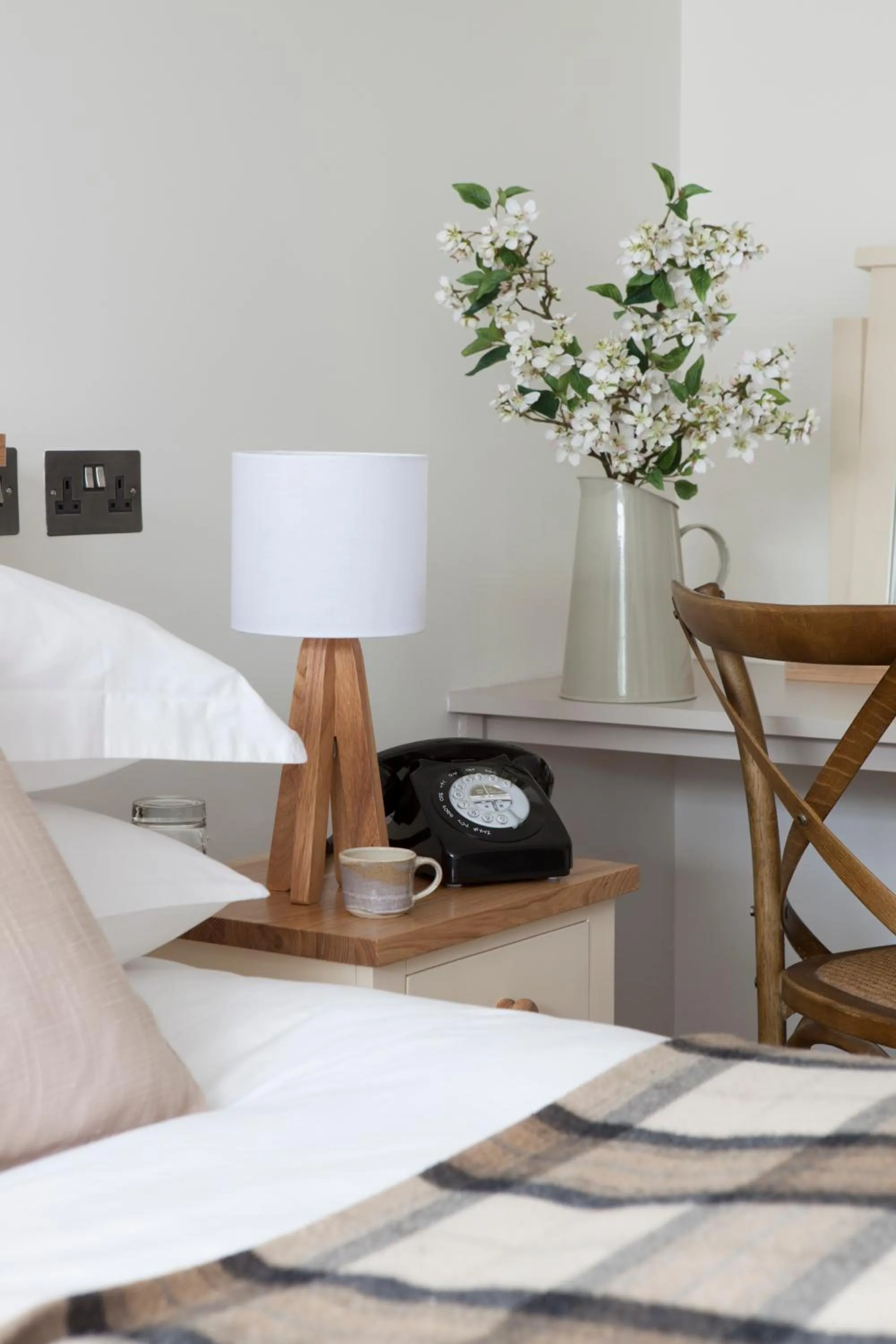 Decorative detail, Bed in Tudor Farmhouse Hotel
