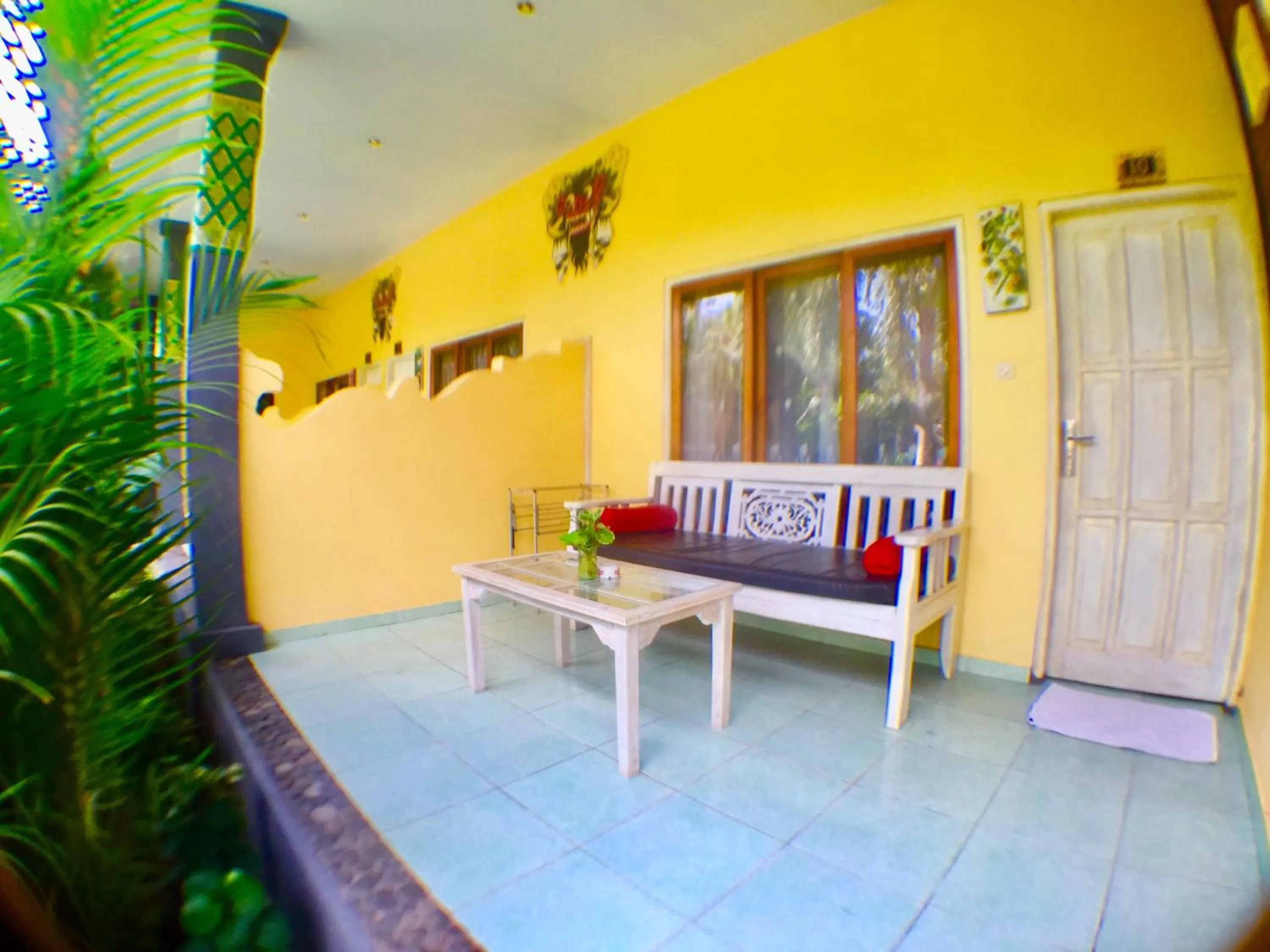 Balcony/Terrace in Kubuku Eco Dive Lodge and Yoga