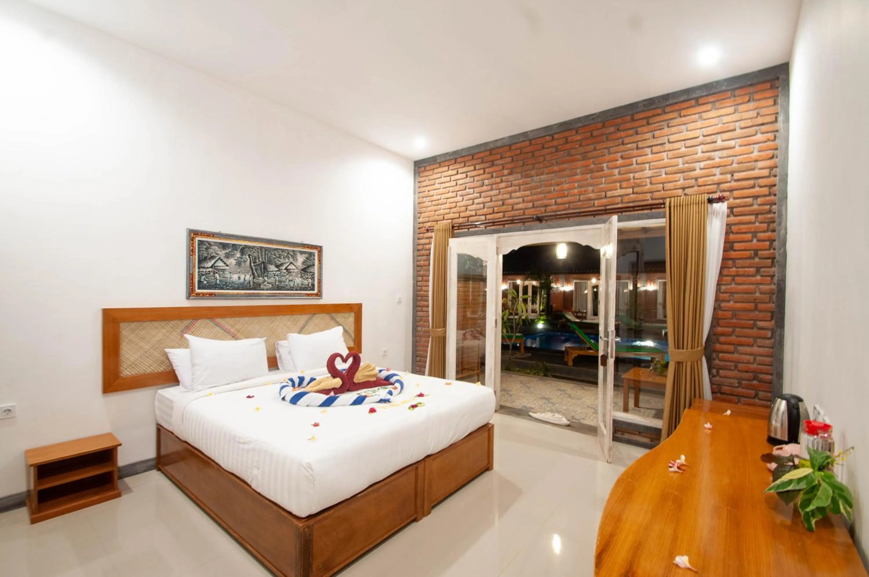 Bedroom, Bed in Kubuku Eco Dive Lodge and Yoga