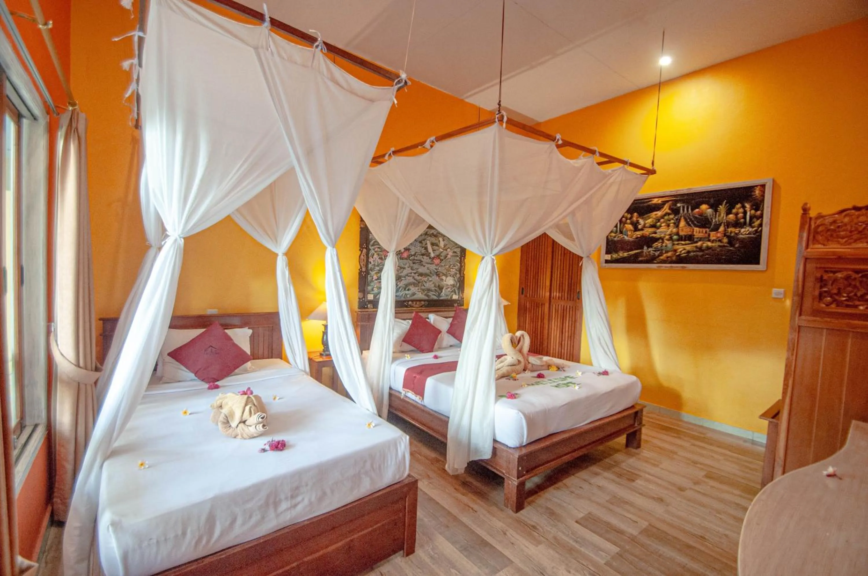 Bedroom, Bed in Kubuku Eco Dive Lodge and Yoga