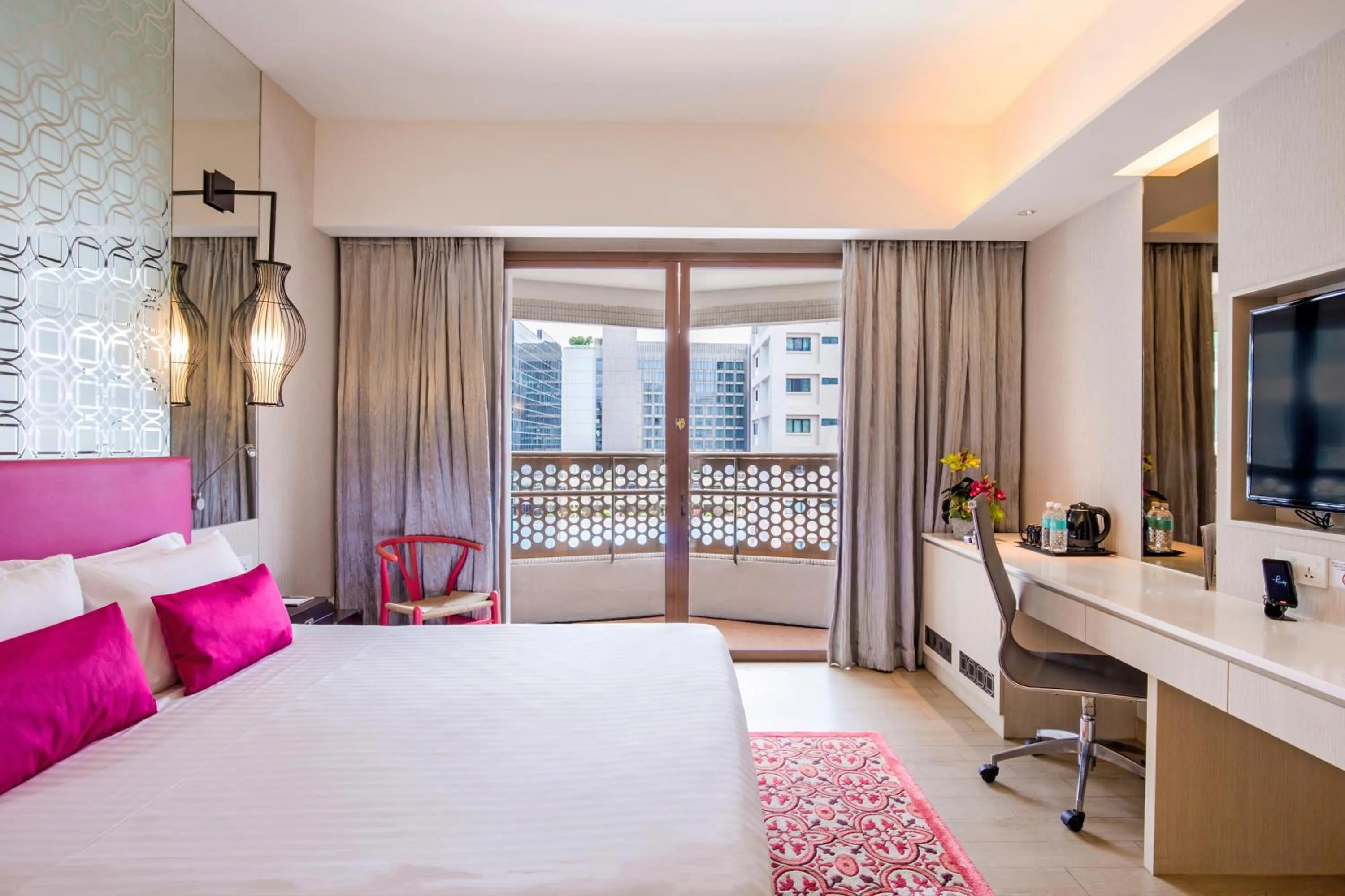 View (from property/room), Bed in Village Hotel Katong by Far East Hospitality