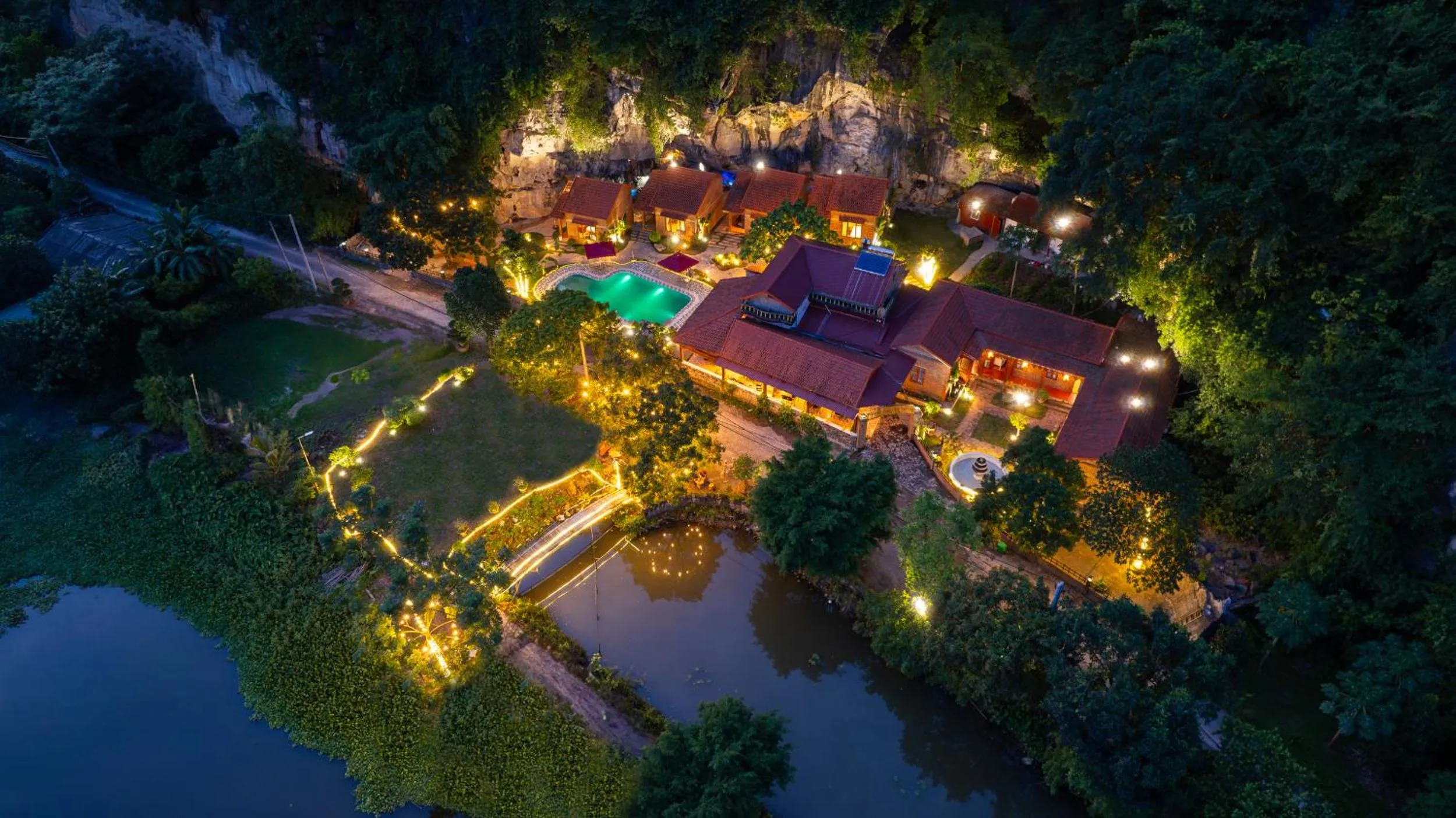 Bird's eye view in Trang An Spring Garden Homestay