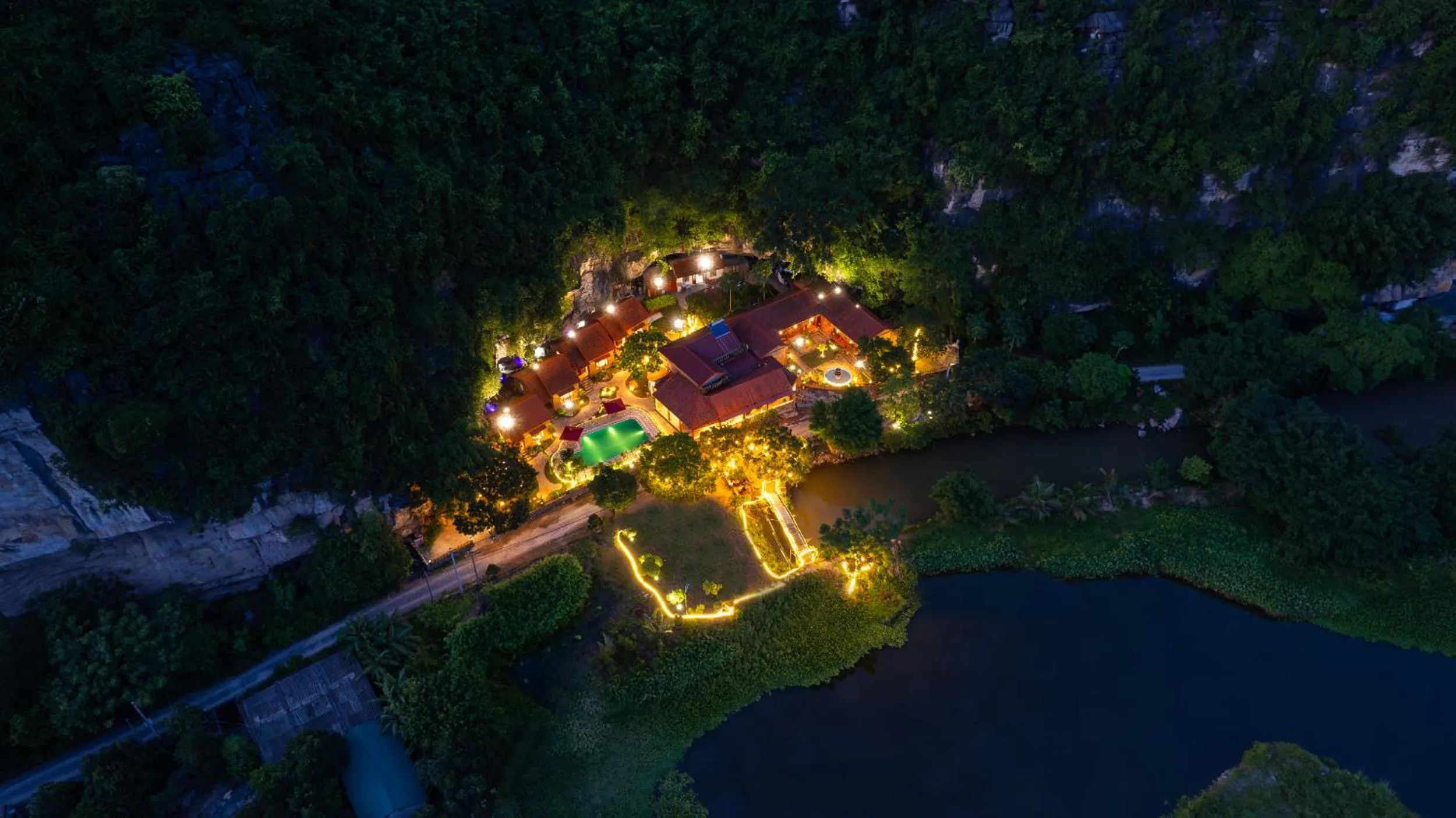 Bird's eye view in Trang An Spring Garden Homestay