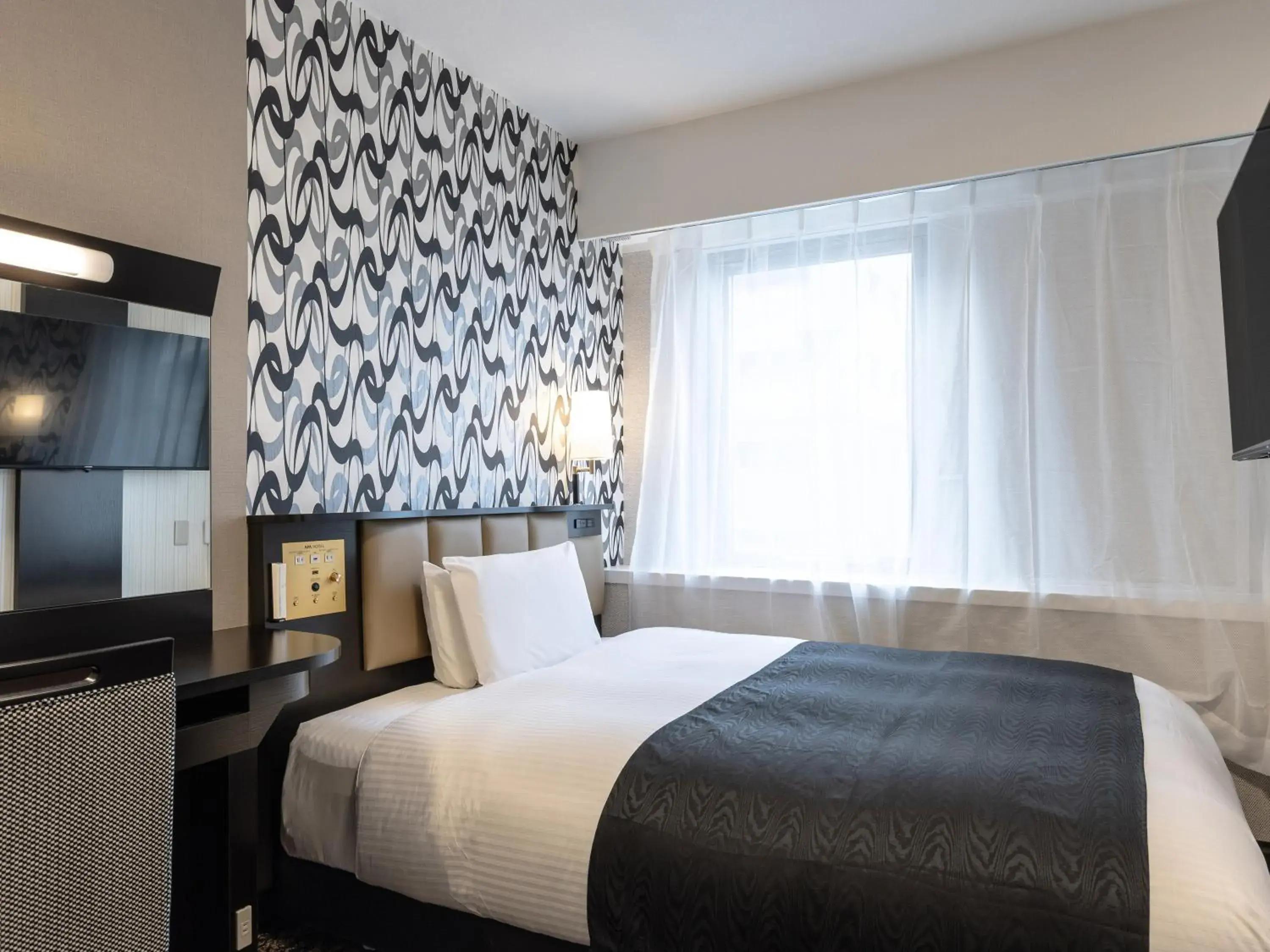 Photo of the whole room, Bed in APA Hotel Himeji Ekikita Photo of the whole room, Bed in APA Hotel Himeji Ekikita