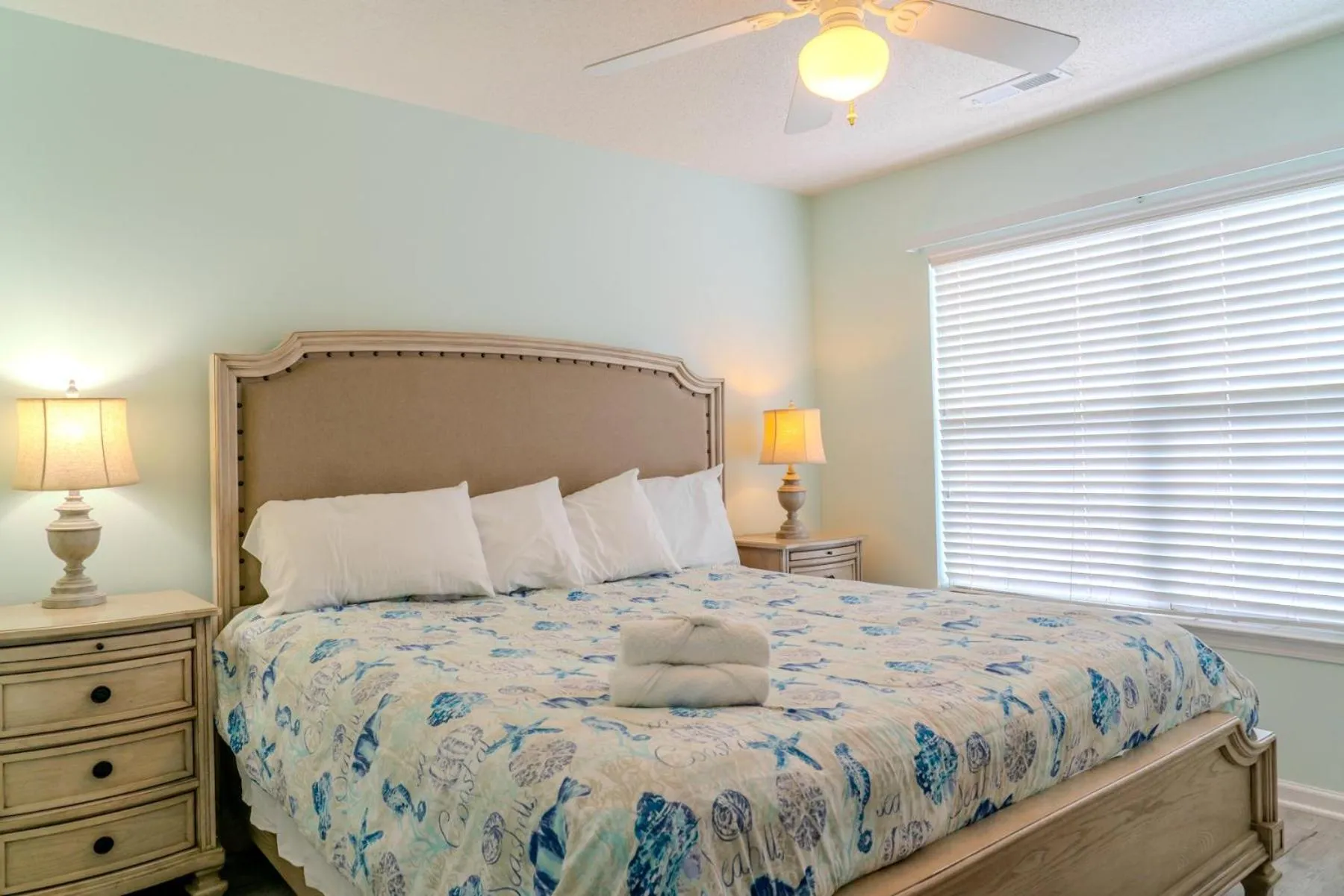 Bed in Sea Pond Villa Unit 3