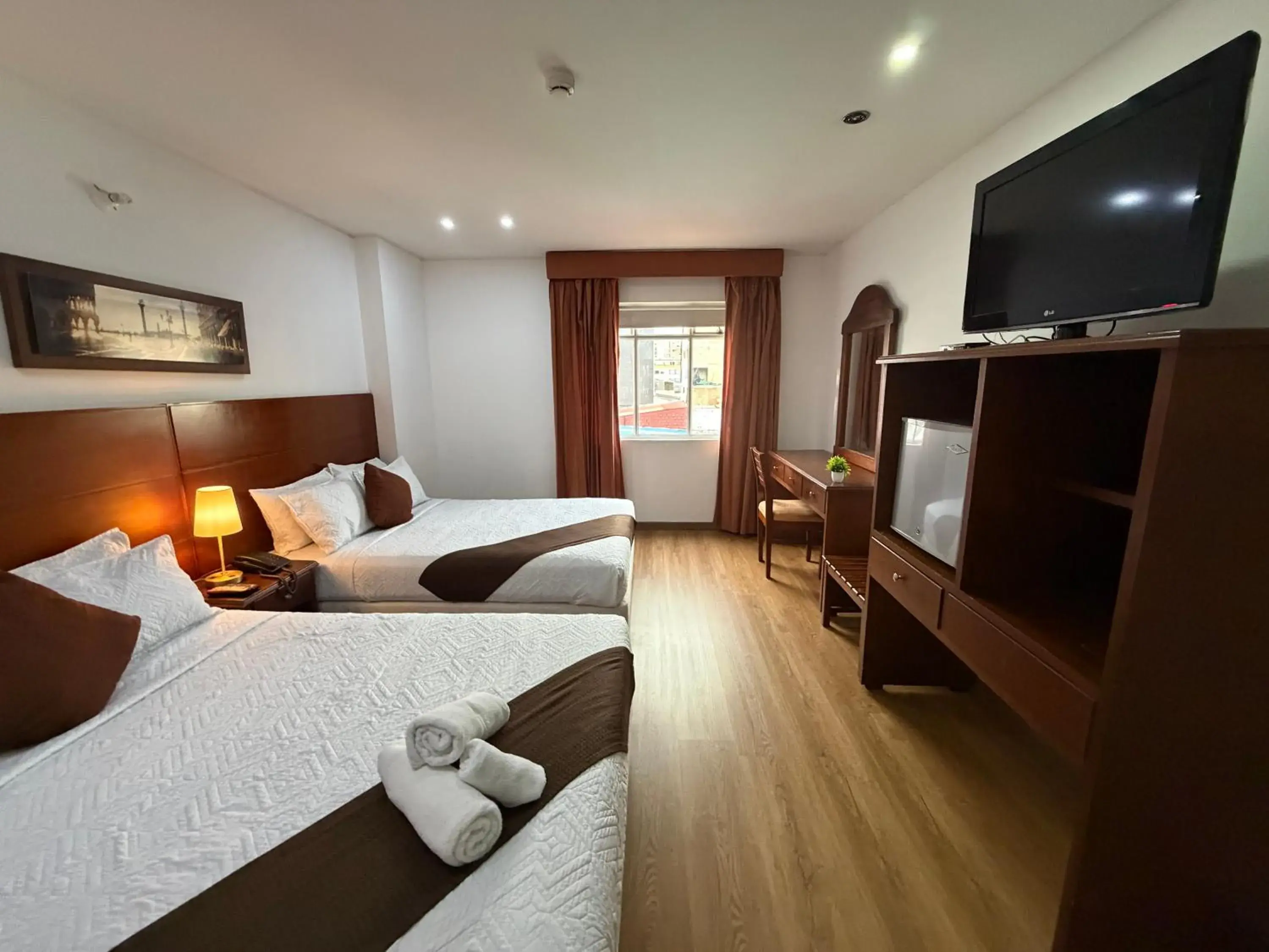 Bed in Blu Inn Hotel Bed in Blu Inn Hotel