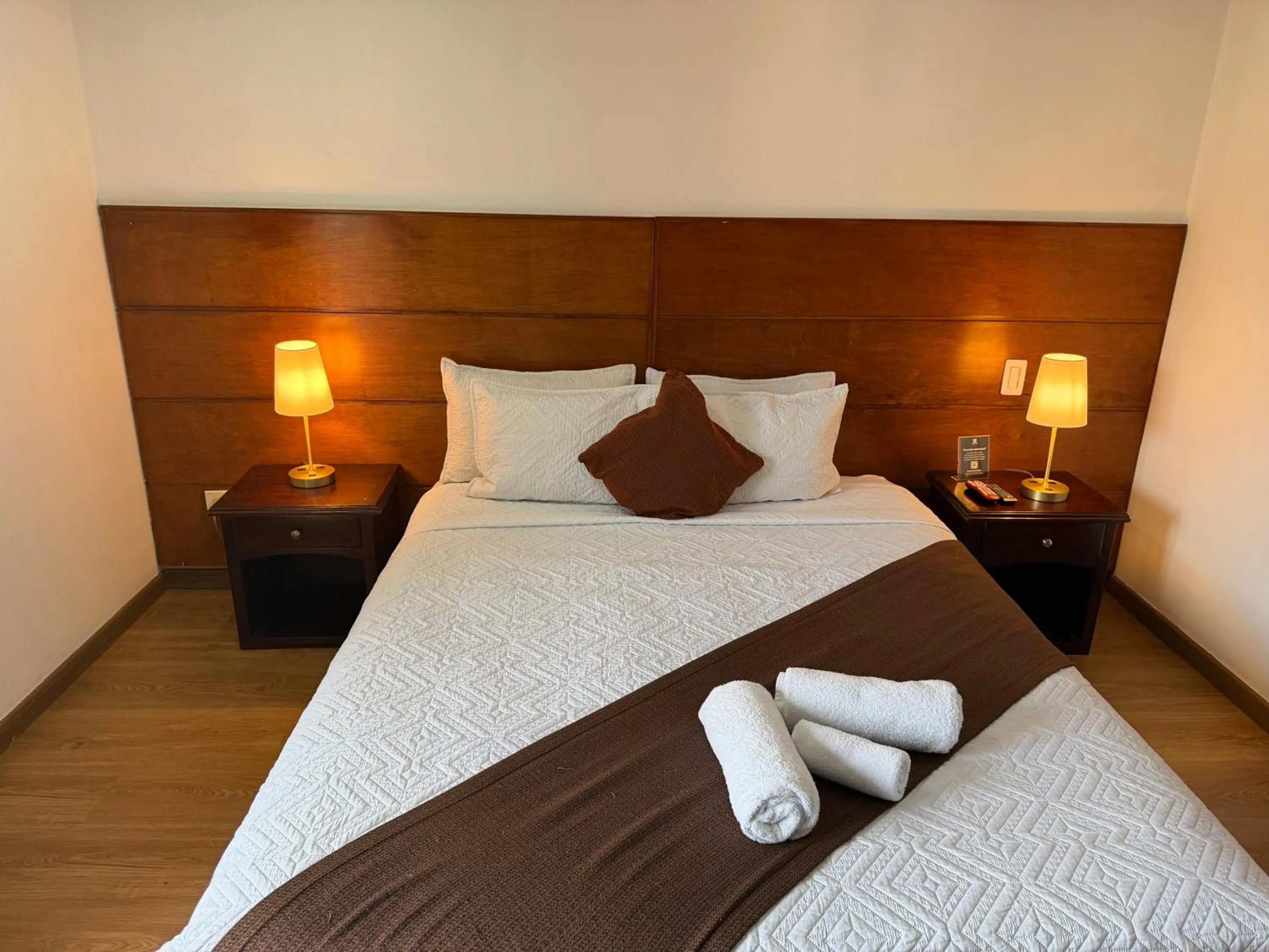 Bed in Blu Inn Hotel