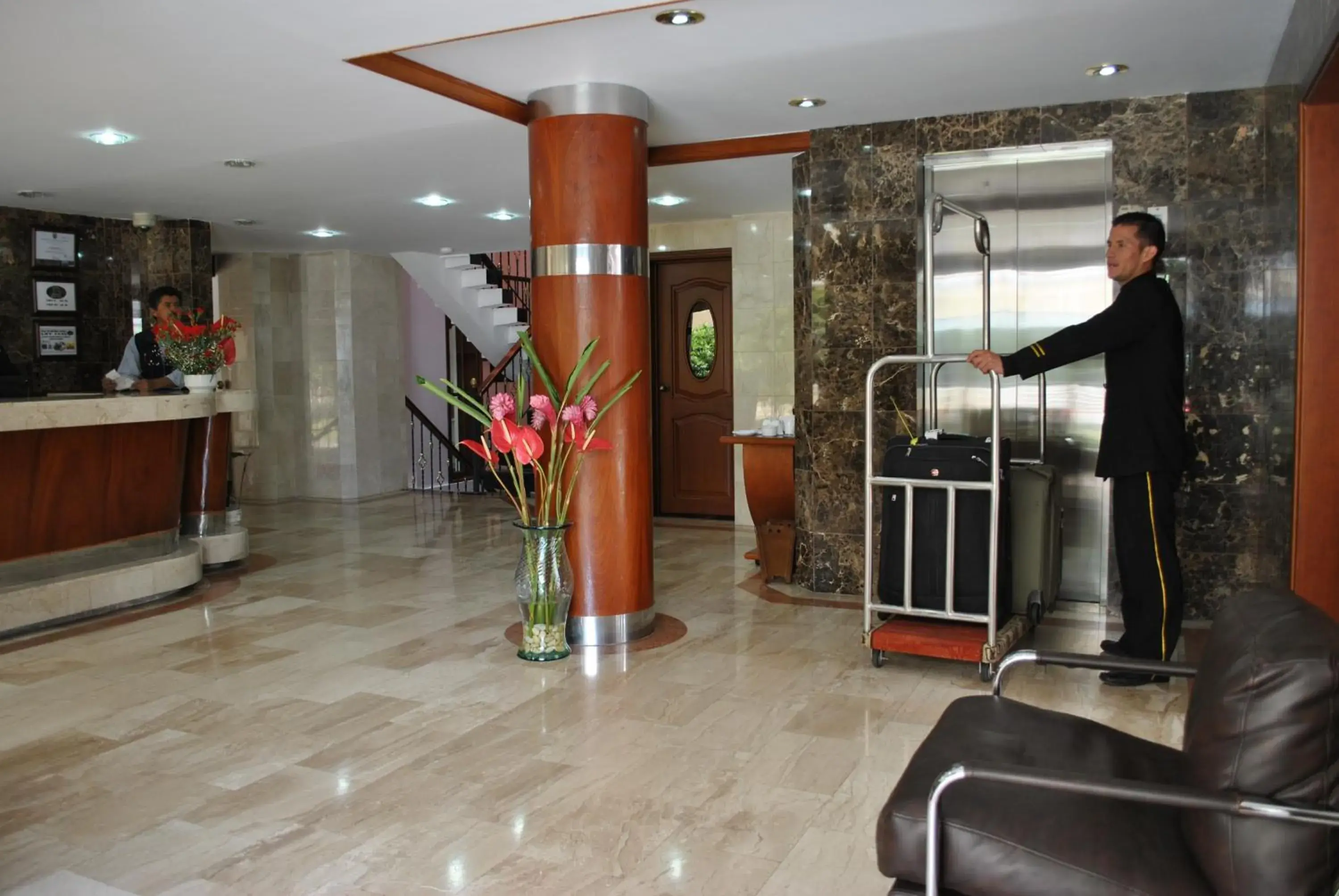 Lobby or reception in Blu Inn Hotel Lobby or reception in Blu Inn Hotel