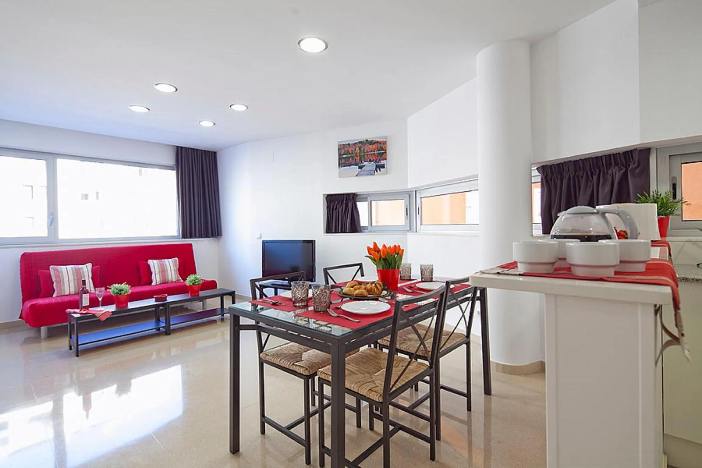 Living room in Charmsuites Paralel