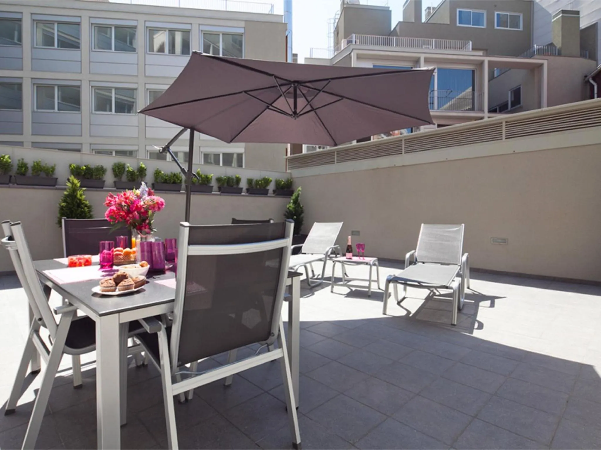 Patio in Charmsuites Paralel