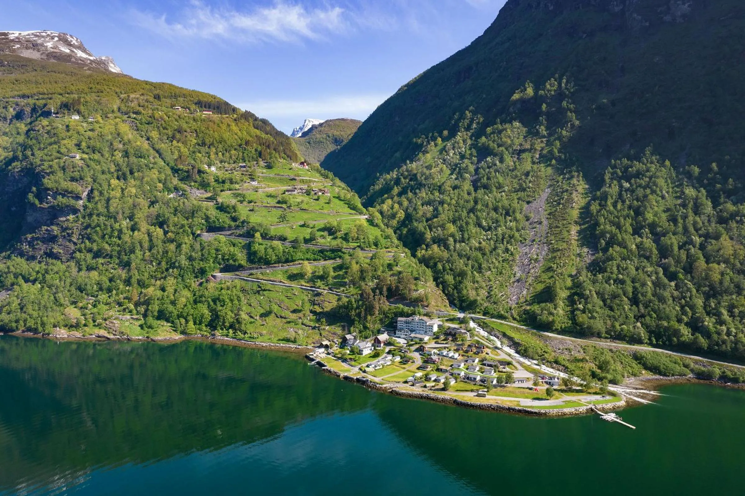Property building in Geirangerfjorden Feriesenter