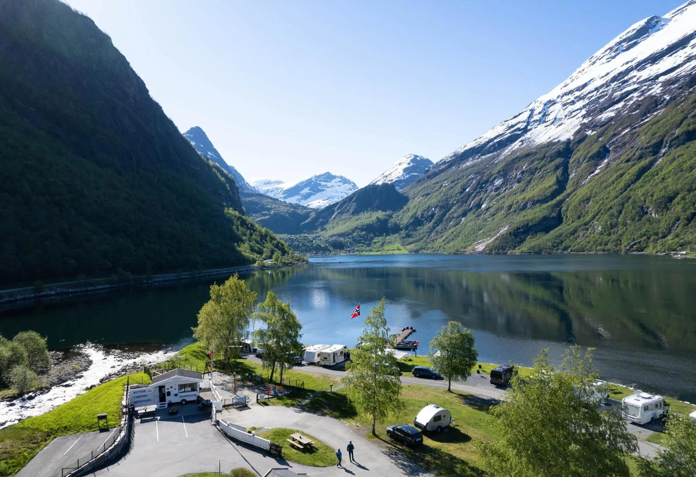 Property building in Geirangerfjorden Feriesenter