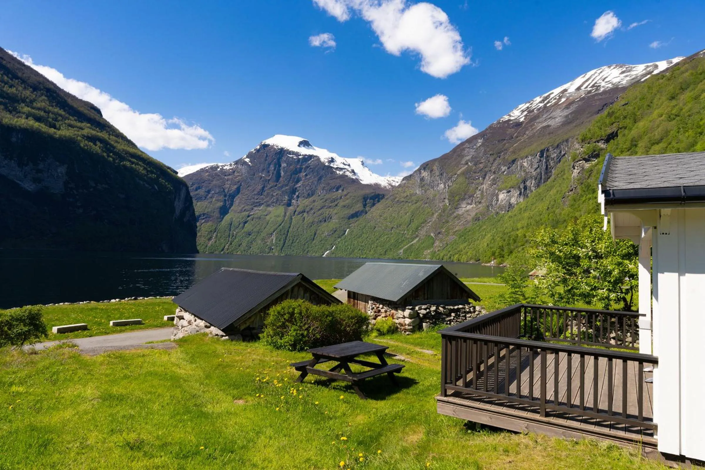Balcony/Terrace in Geirangerfjorden Feriesenter