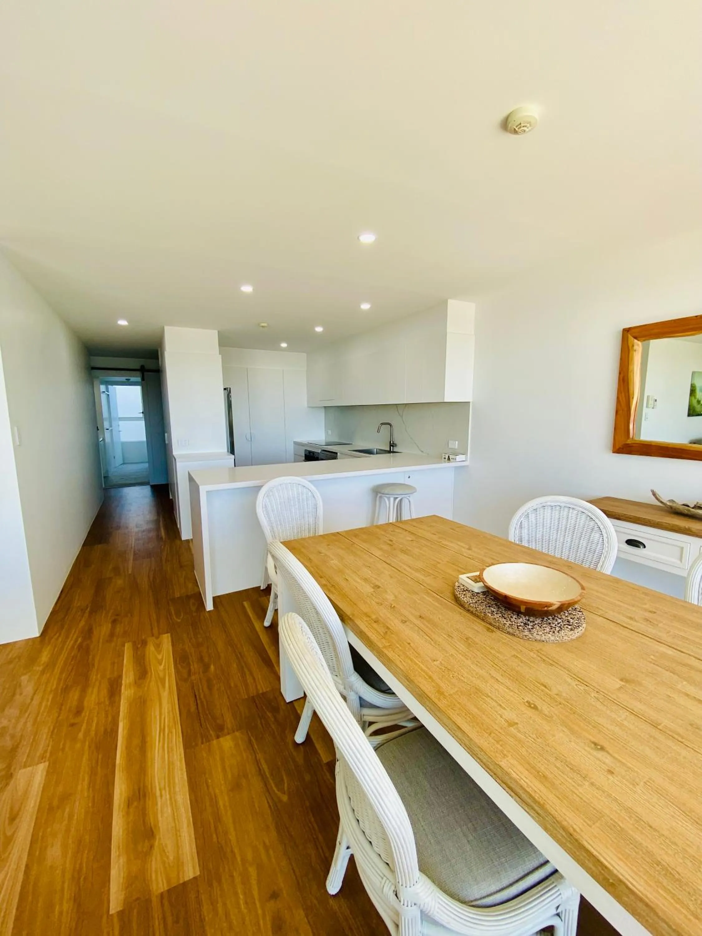 Dining area in One The Esplanade Apartments on Surfers Paradise