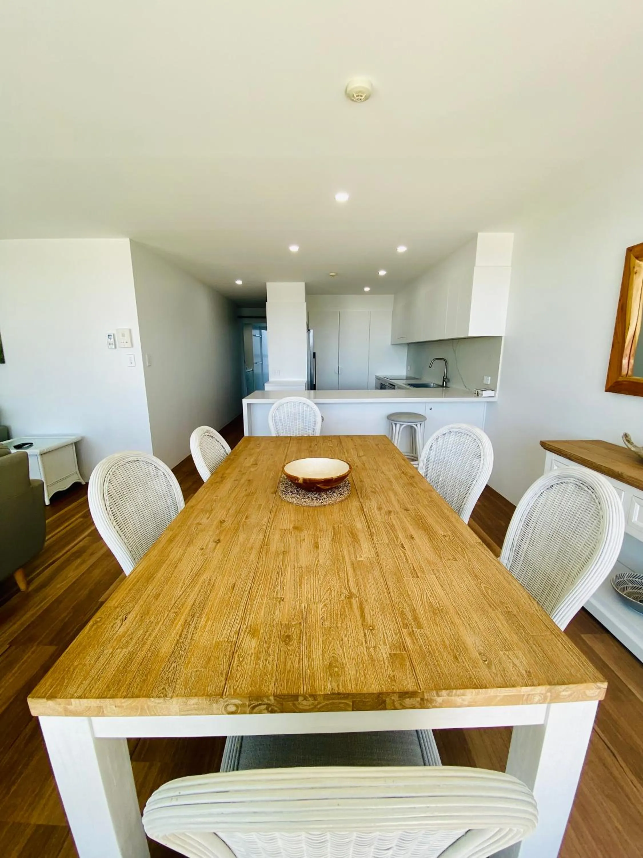 Dining area in One The Esplanade Apartments on Surfers Paradise