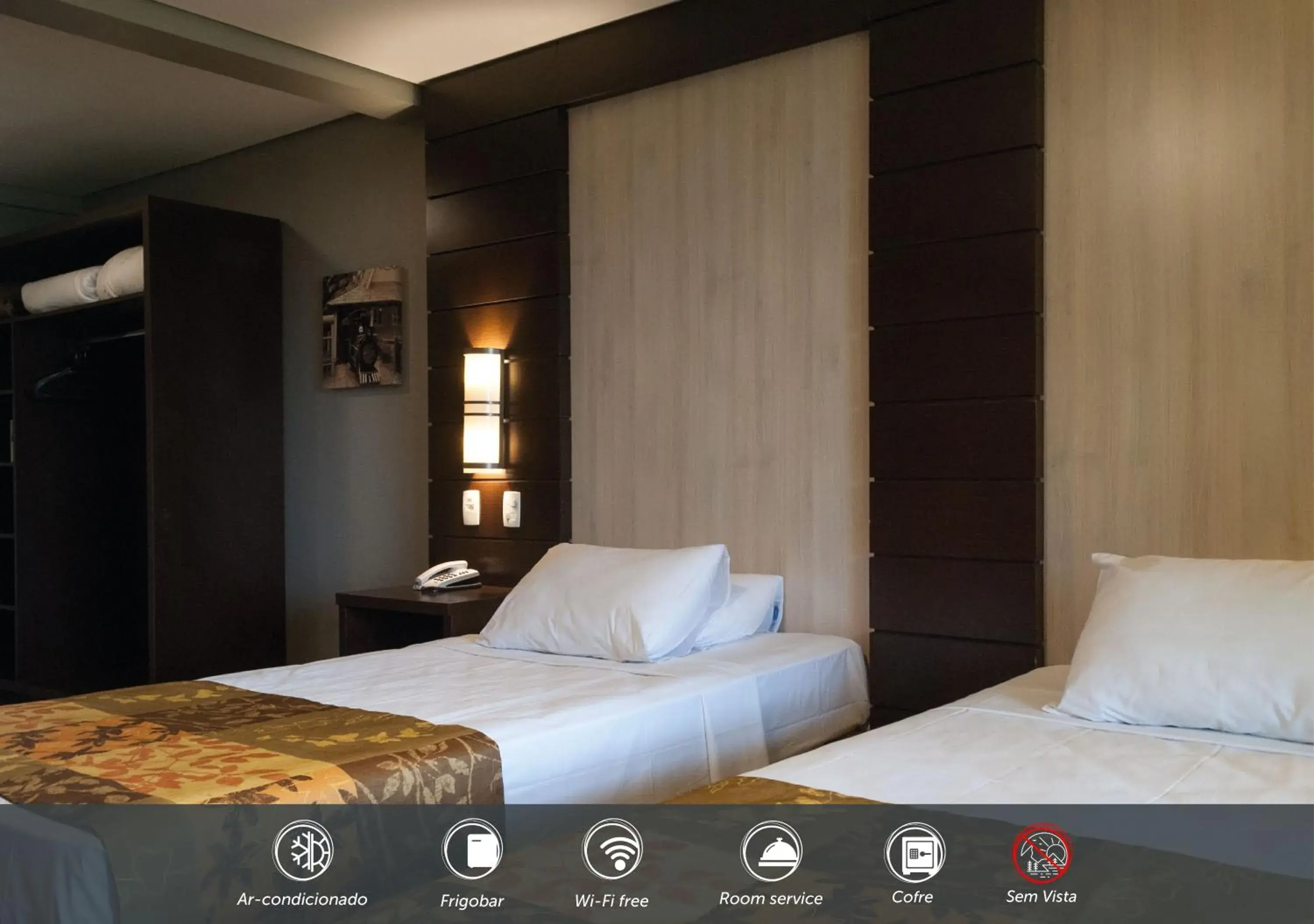 Economy Twin Room in Master Gramado Hotel - Espaço Kids Incrível Economy Twin Room in Master Gramado Hotel - Espaço Kids Incrível