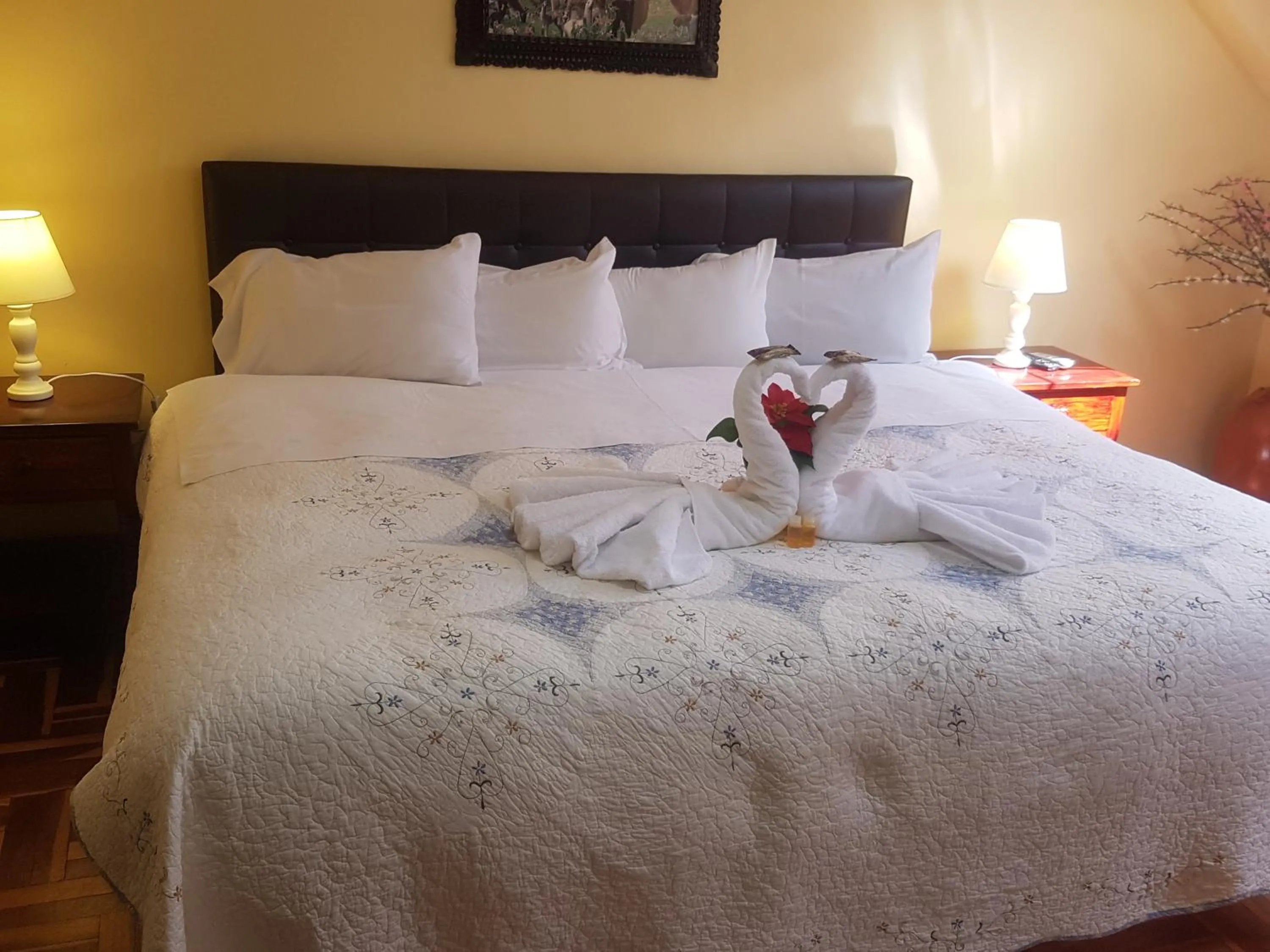 Bed in Hostal Wasichay