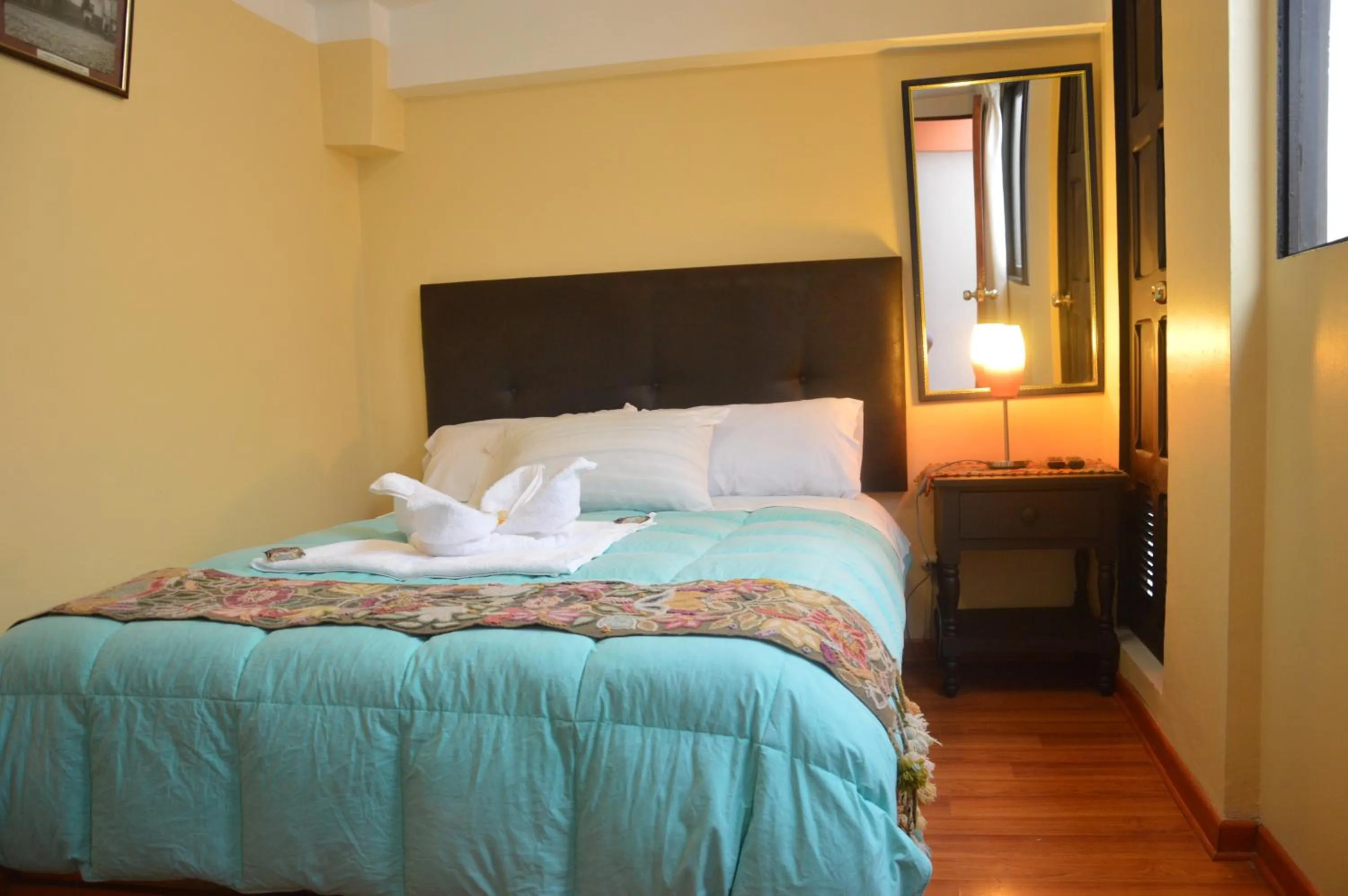 Bed in Hostal Wasichay