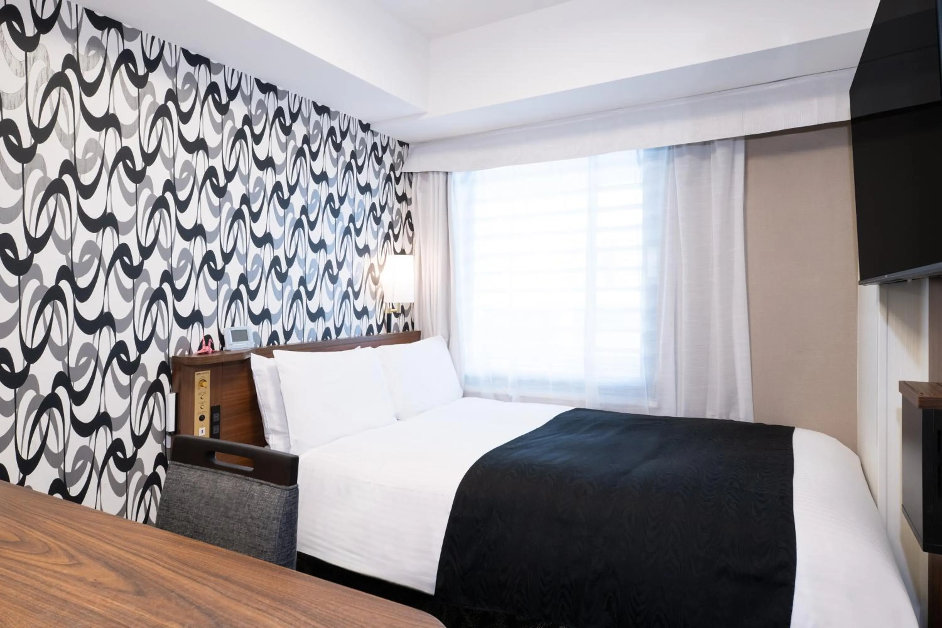 Bed in APA Hotel Nihonbashi Hamacho Ekiminami