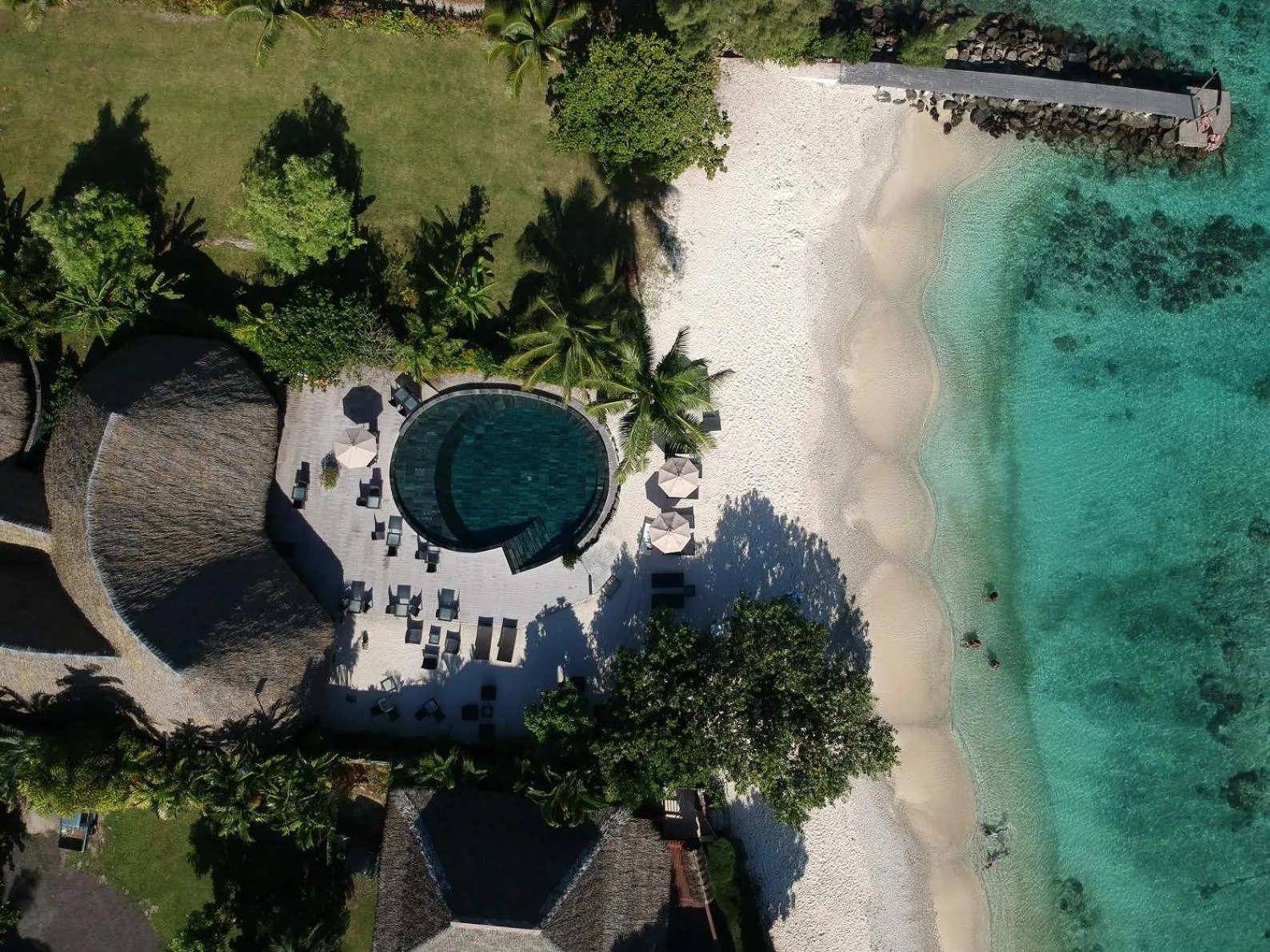 Swimming pool in Maitai Lapita Village Huahine