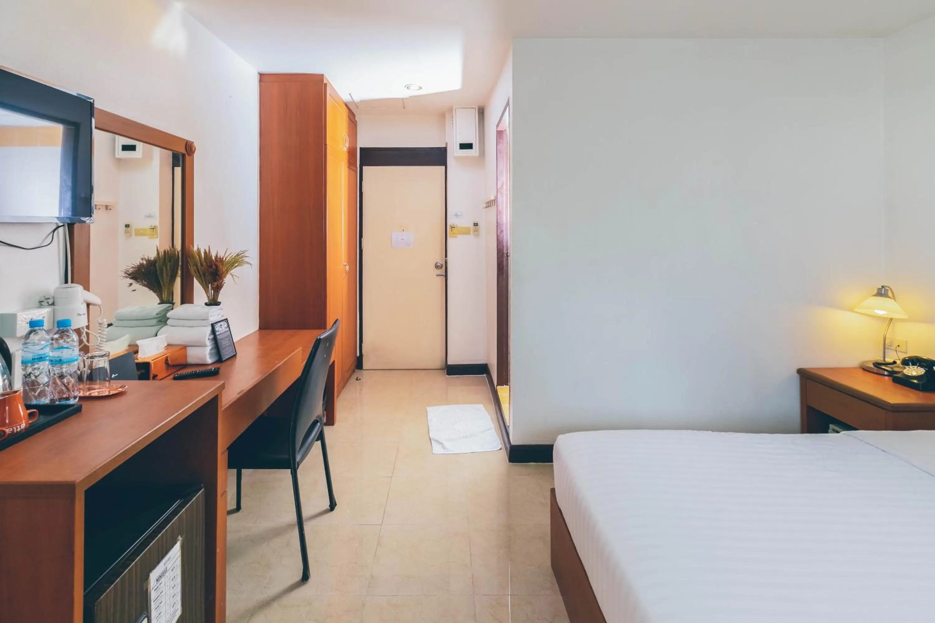 Bed in Atlas Bangkok Hotel