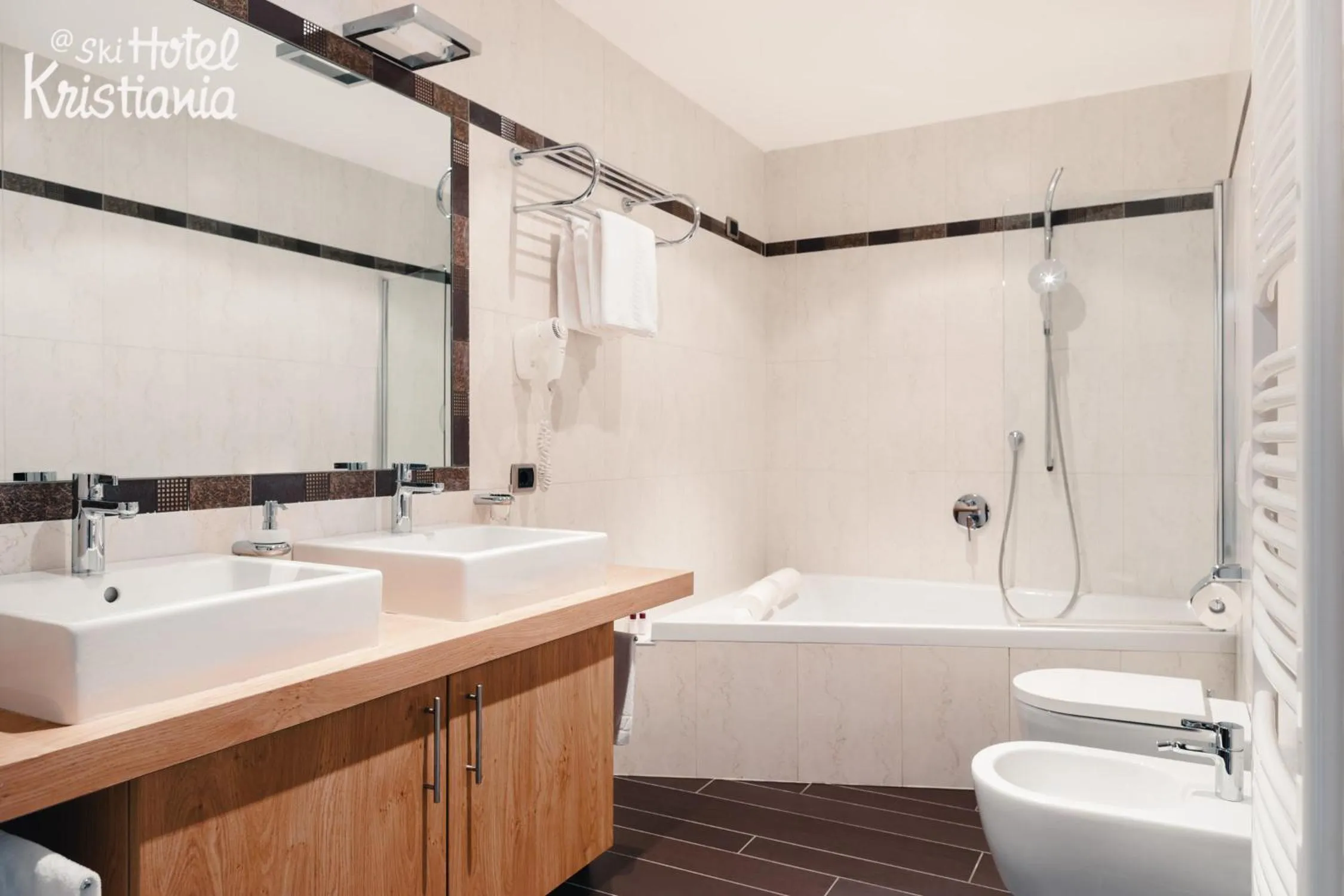 Bathroom in Kristiania Small Dolomites Hotel