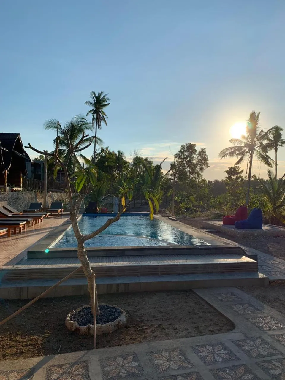 Swimming pool in Mamaras Guest House