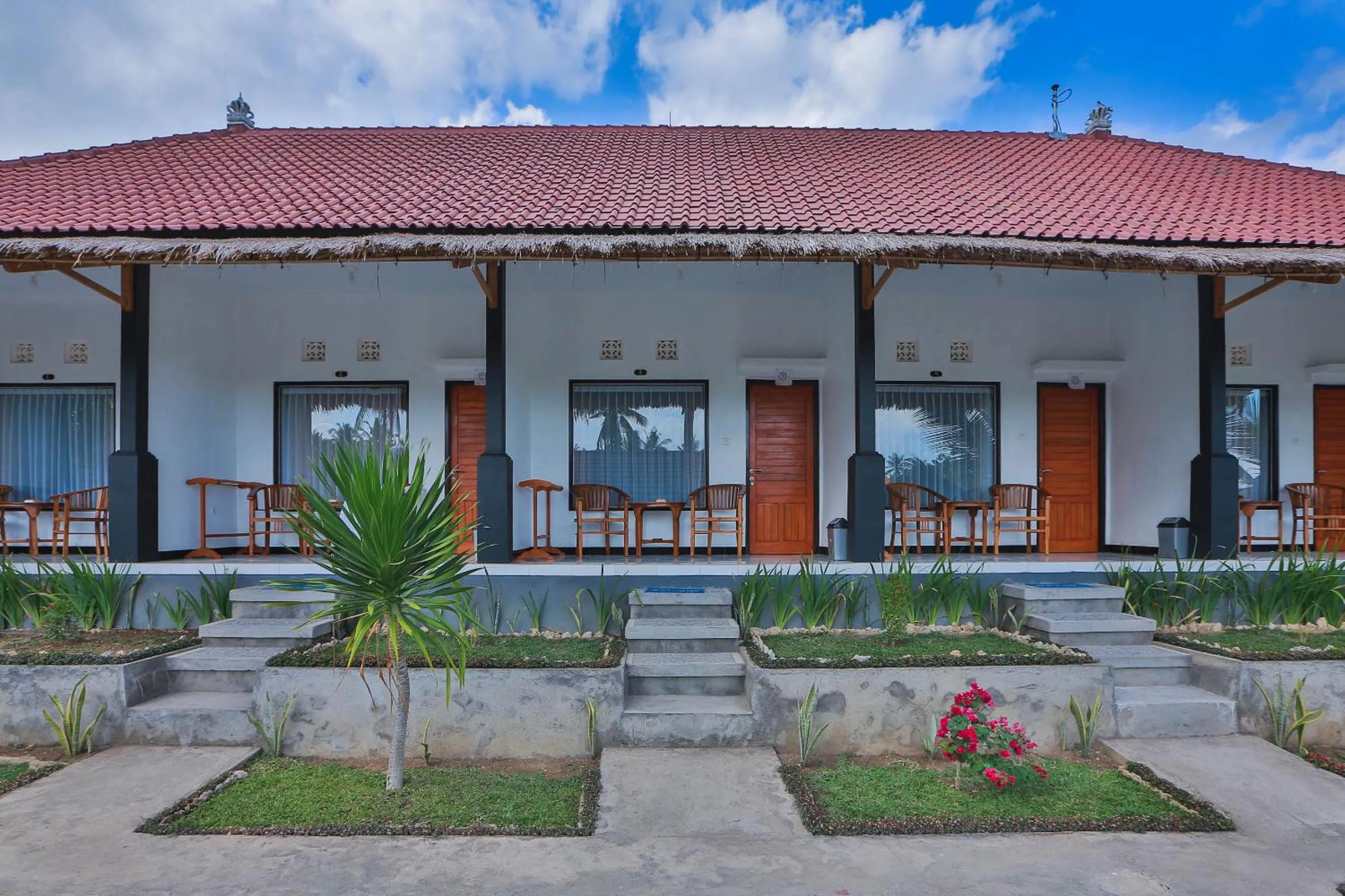 Garden view in Mamaras Guest House
