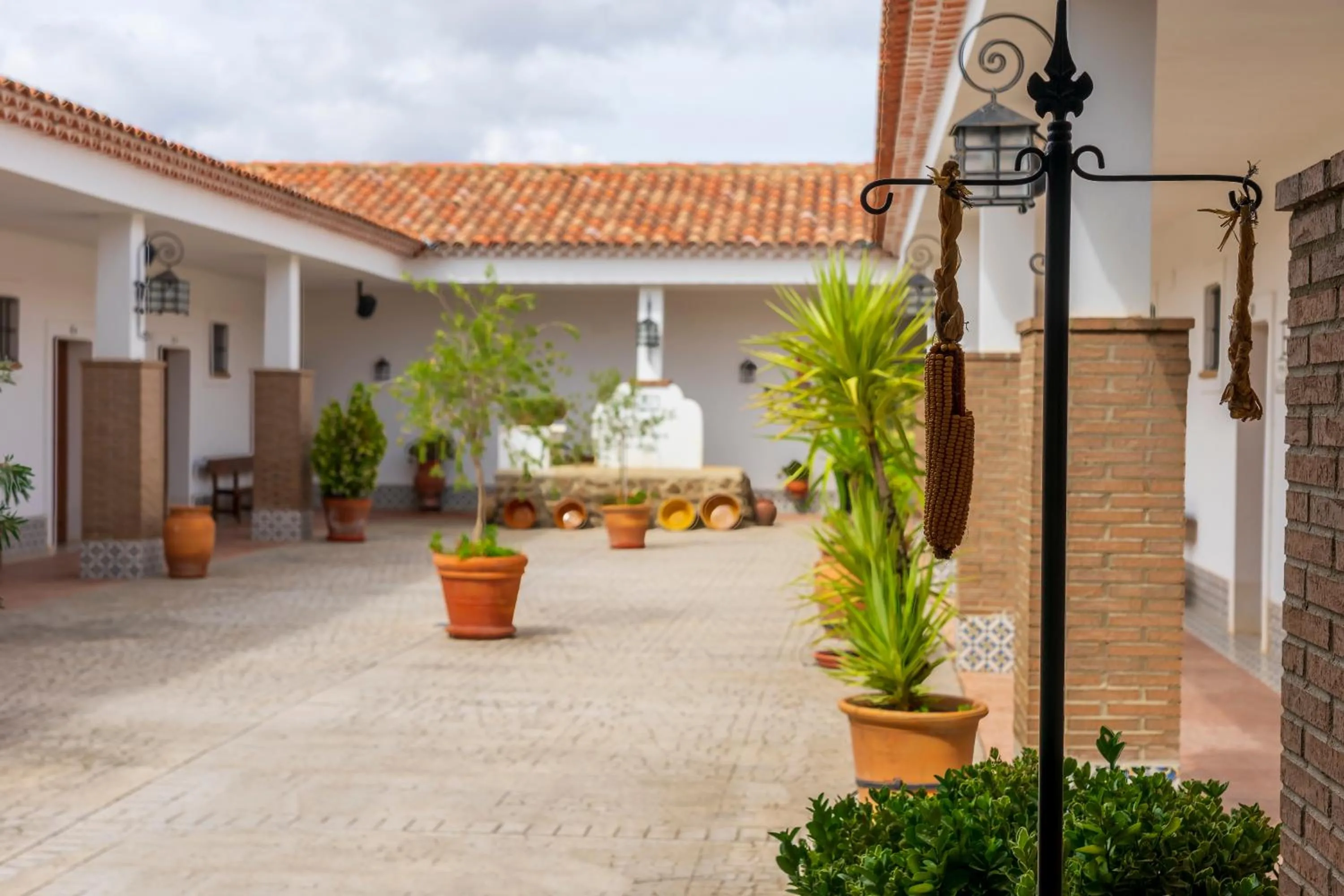 Patio in Hotel Rural Arroyo la Plata by Bossh Hotels