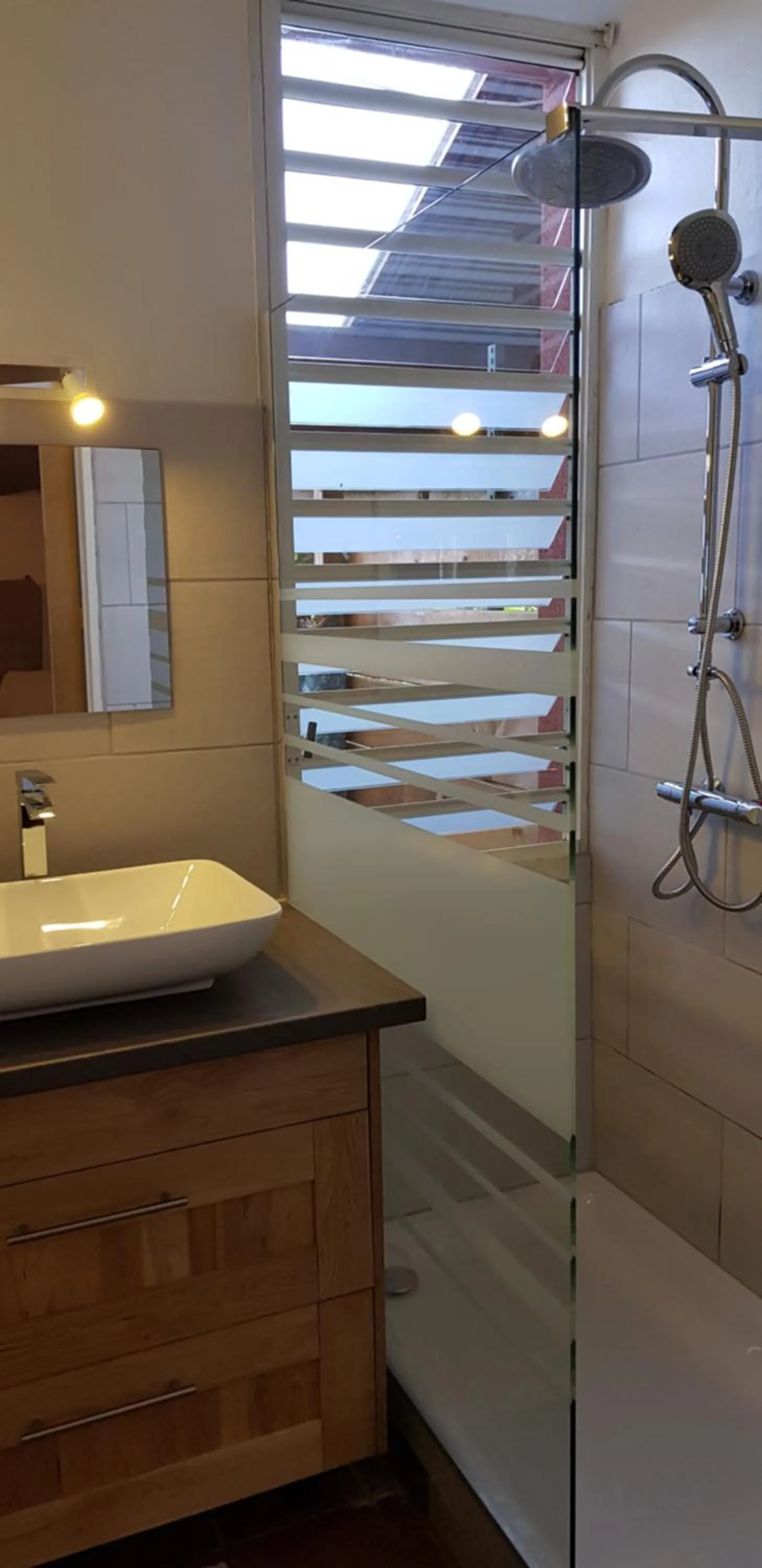 Shower in Villa d’ô