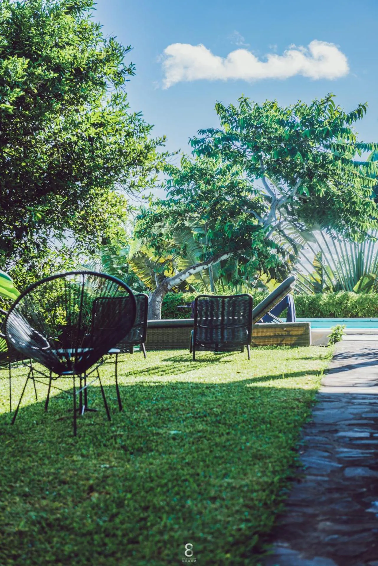 Garden view in Villa d’ô