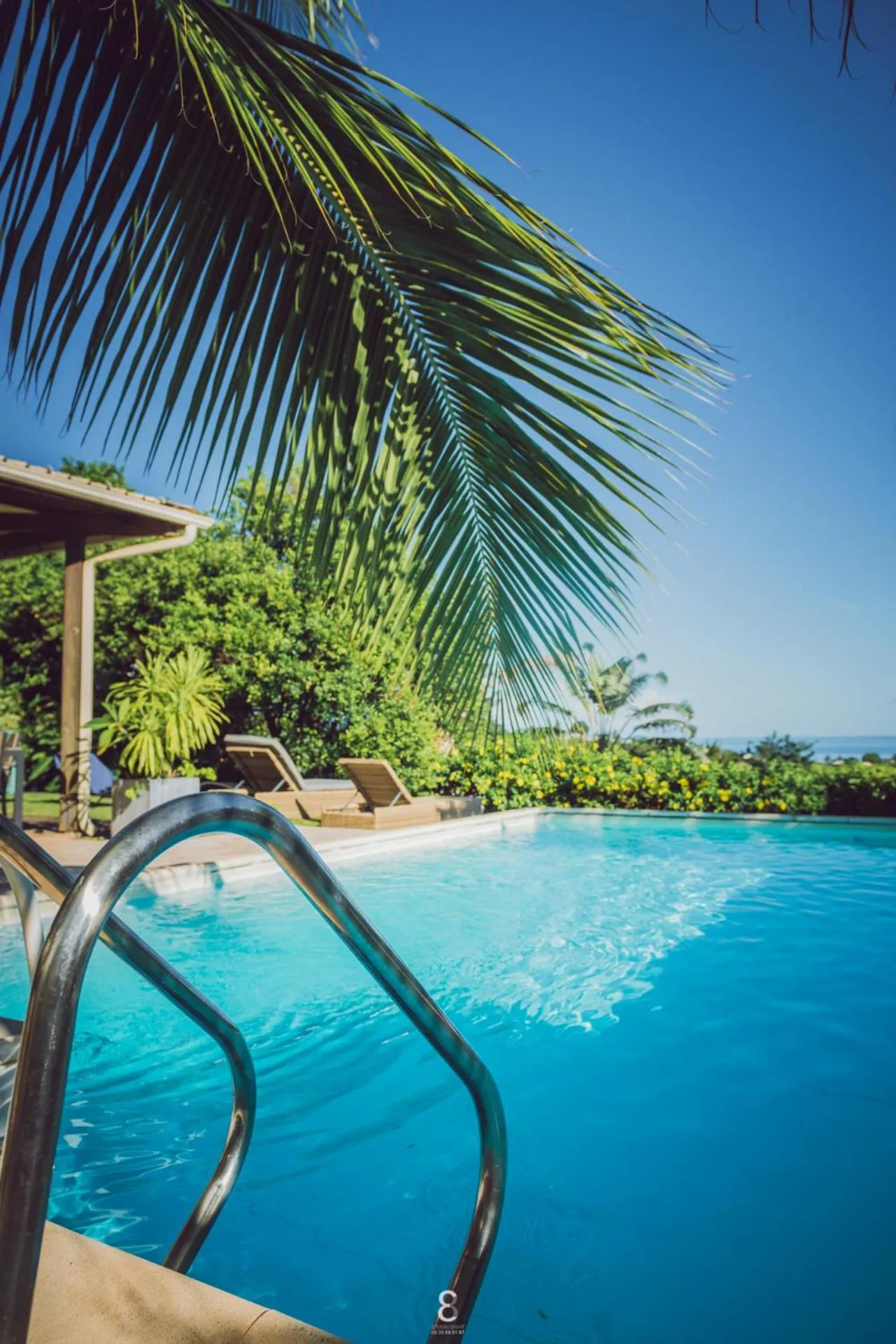Pool view in Villa d’ô
