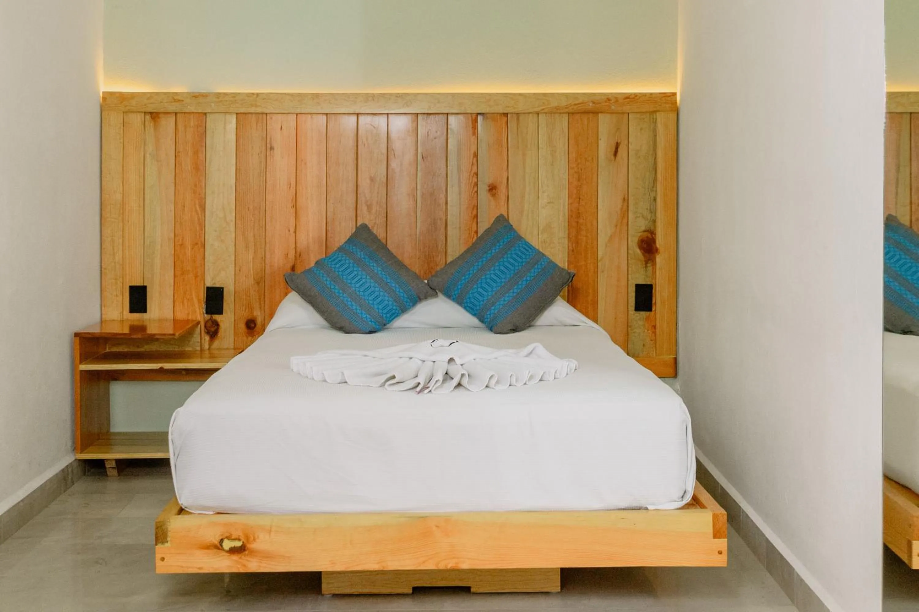 Bedroom, Bed in Bungalows Zicatela