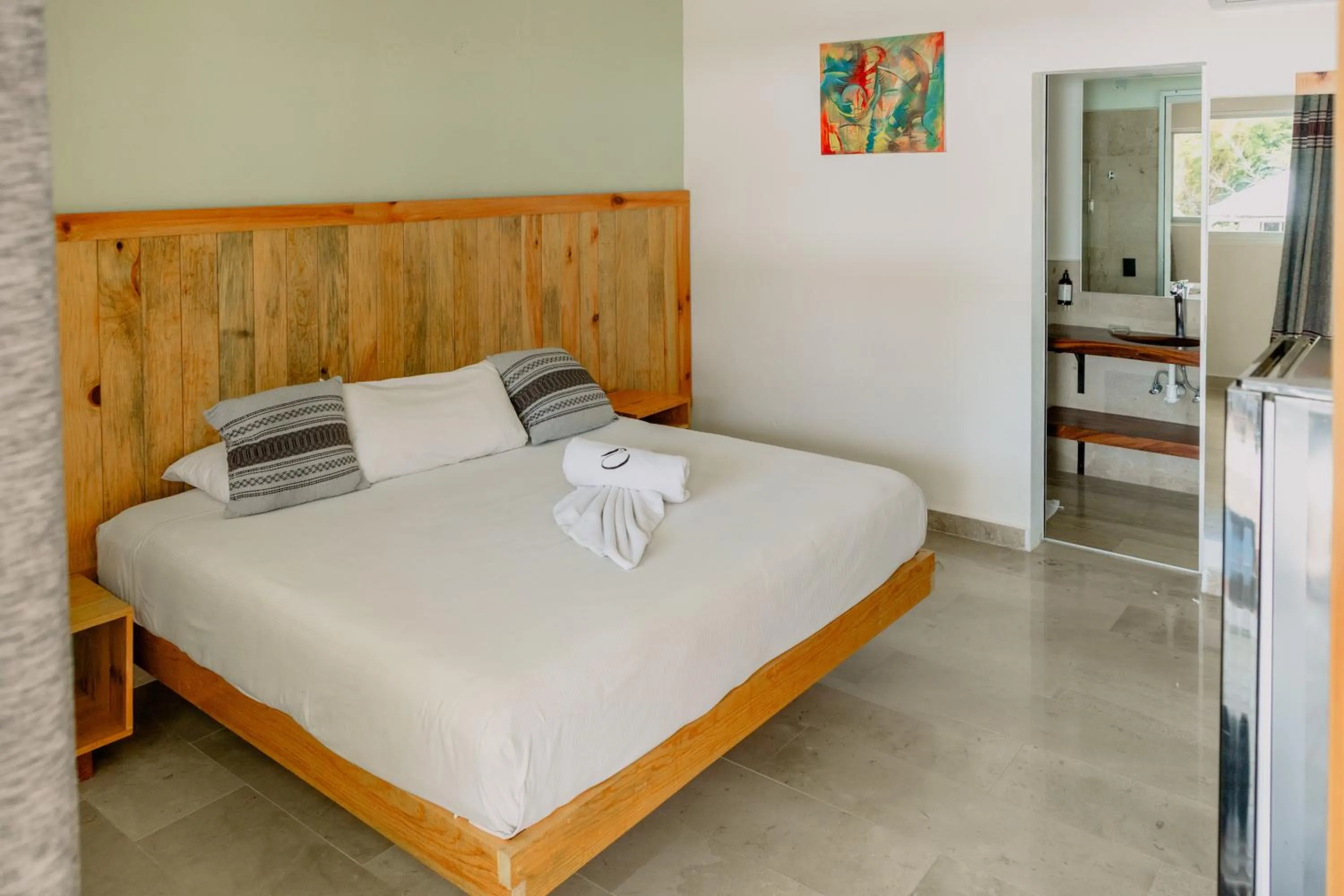 Bed in Bungalows Zicatela