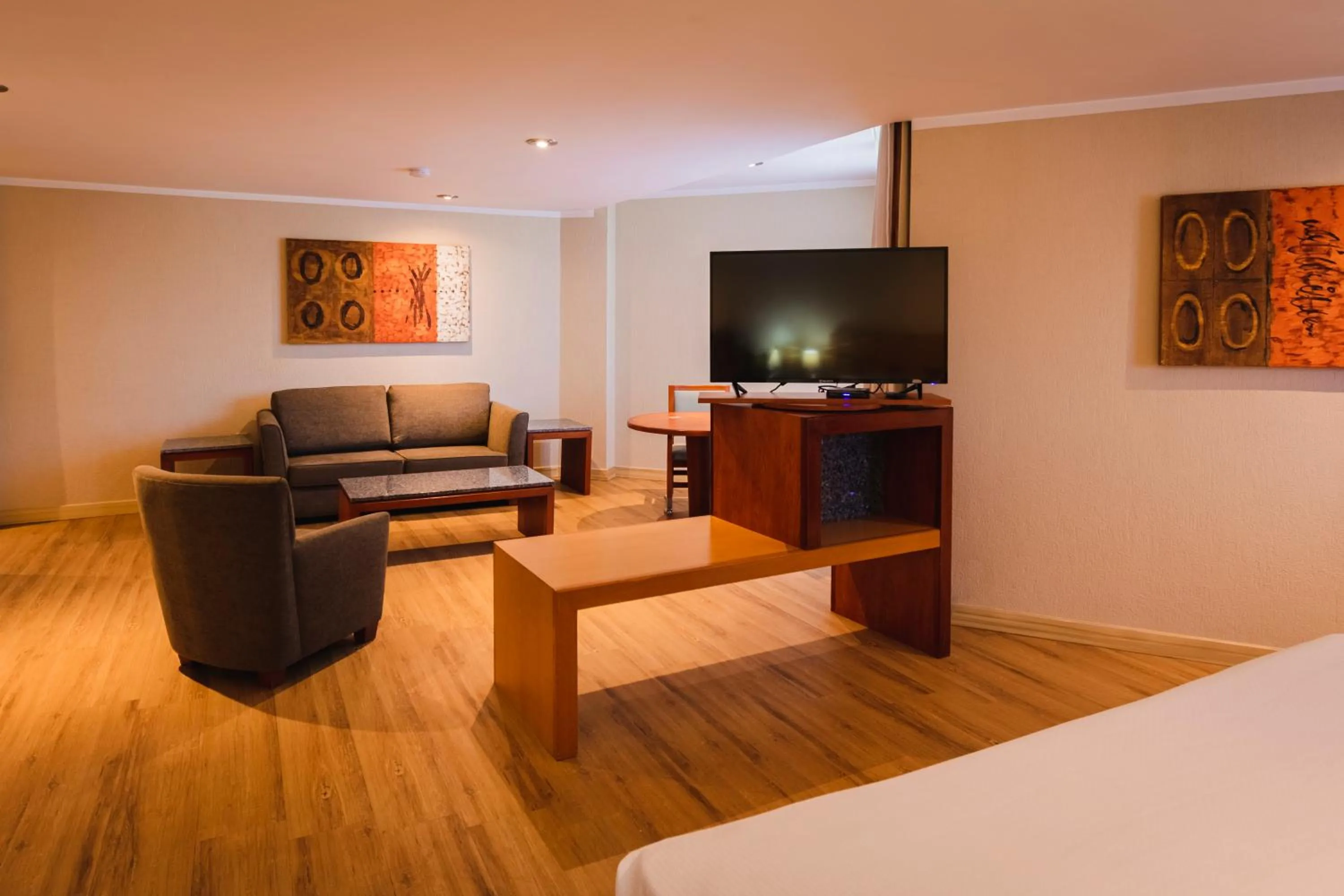 Communal lounge/ TV room in Hotel Mirabel