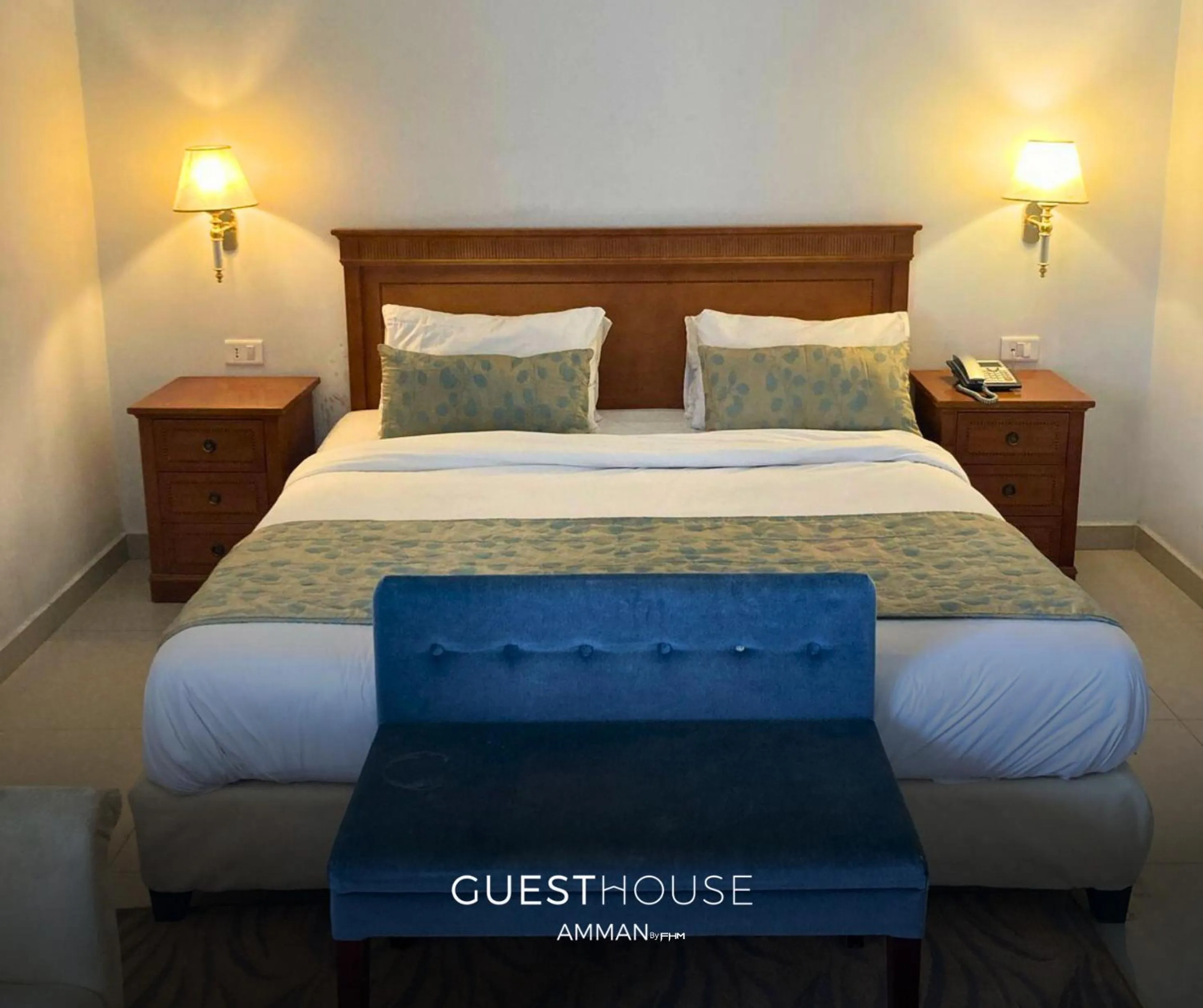 Bedroom, Bed in Guest House Hotel Amman by FHM