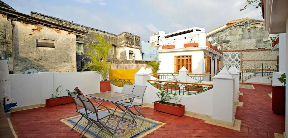 Patio in Hotel Boutique Las Carretas