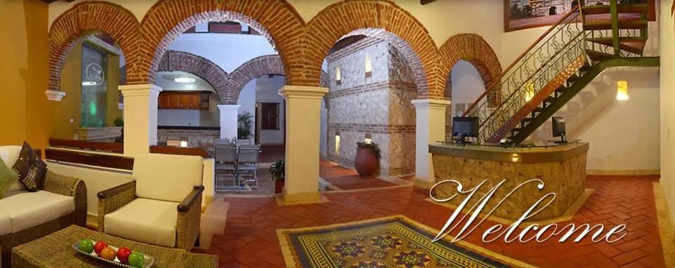 Text overlay in Hotel Boutique Las Carretas