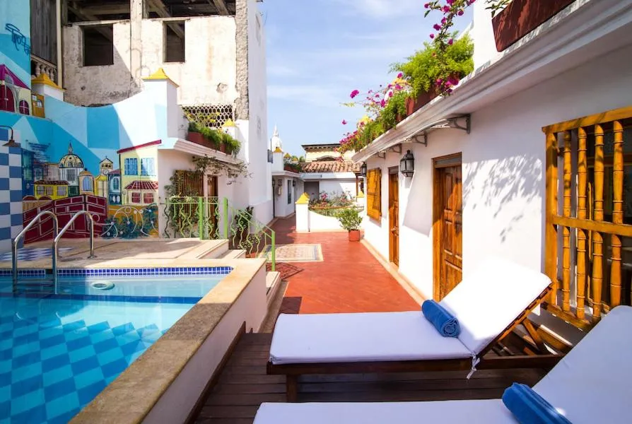 Property building in Hotel Boutique Las Carretas