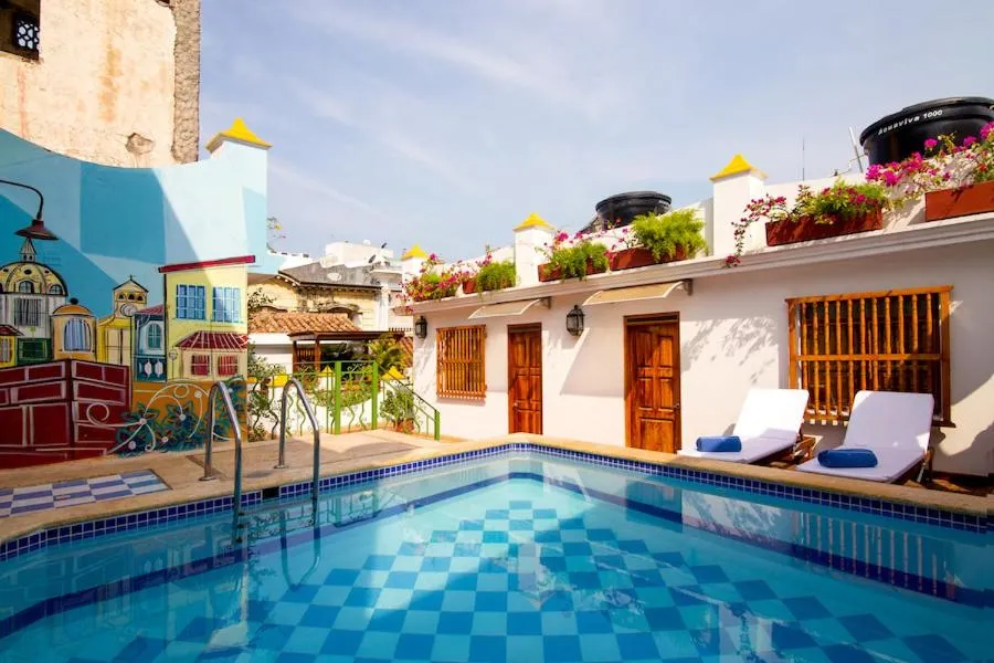 Property building in Hotel Boutique Las Carretas