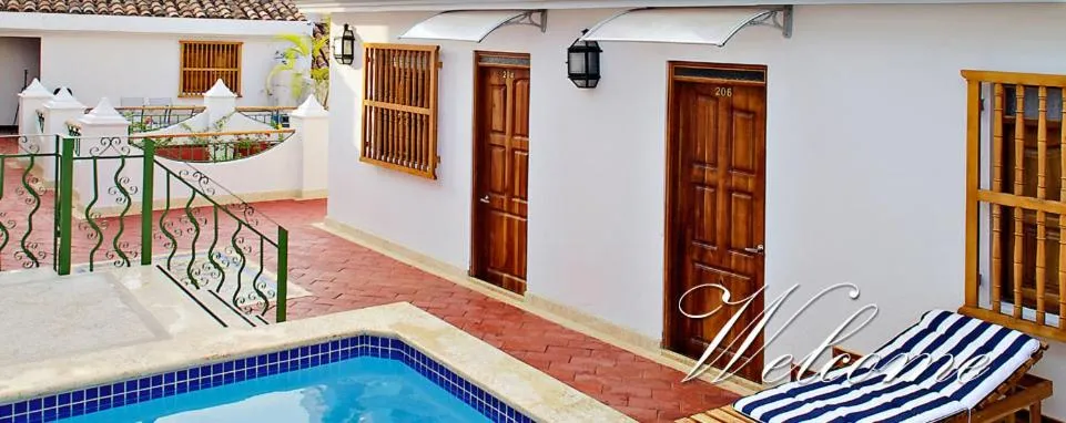 Text overlay in Hotel Boutique Las Carretas