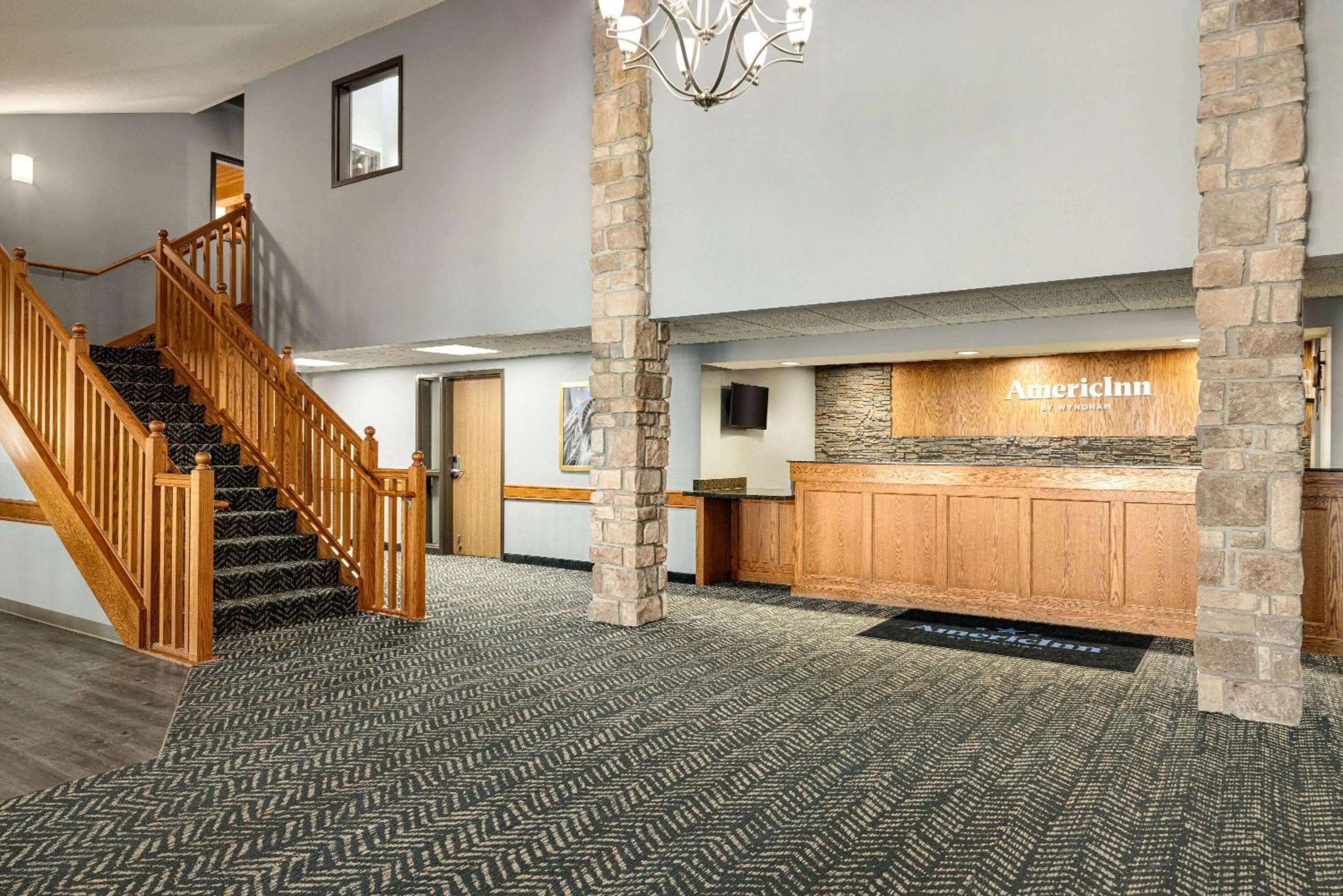 Lobby or reception in AmericInn by Wyndham Lincoln South