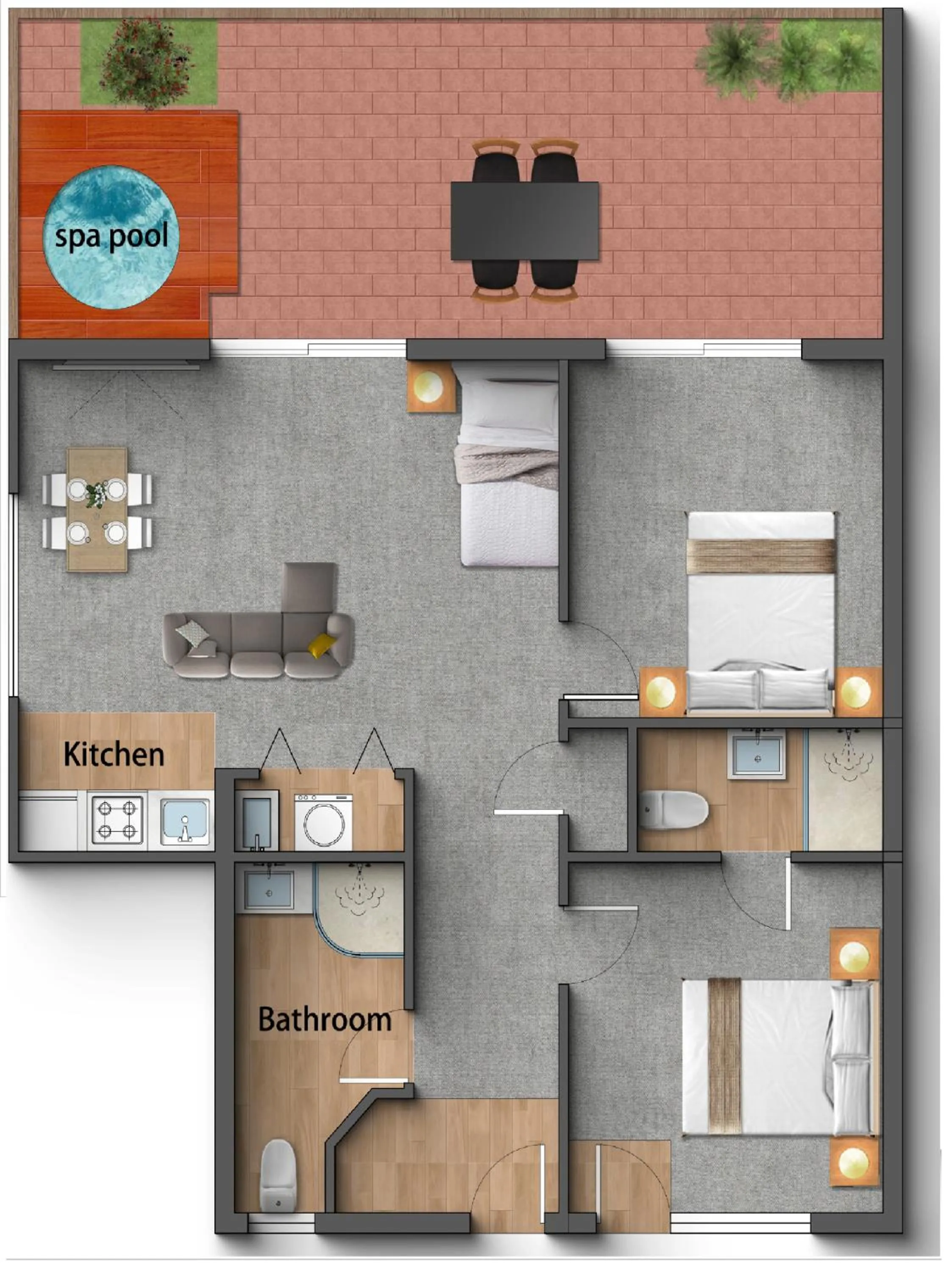 Floor plan in Aurora City Suites Motel